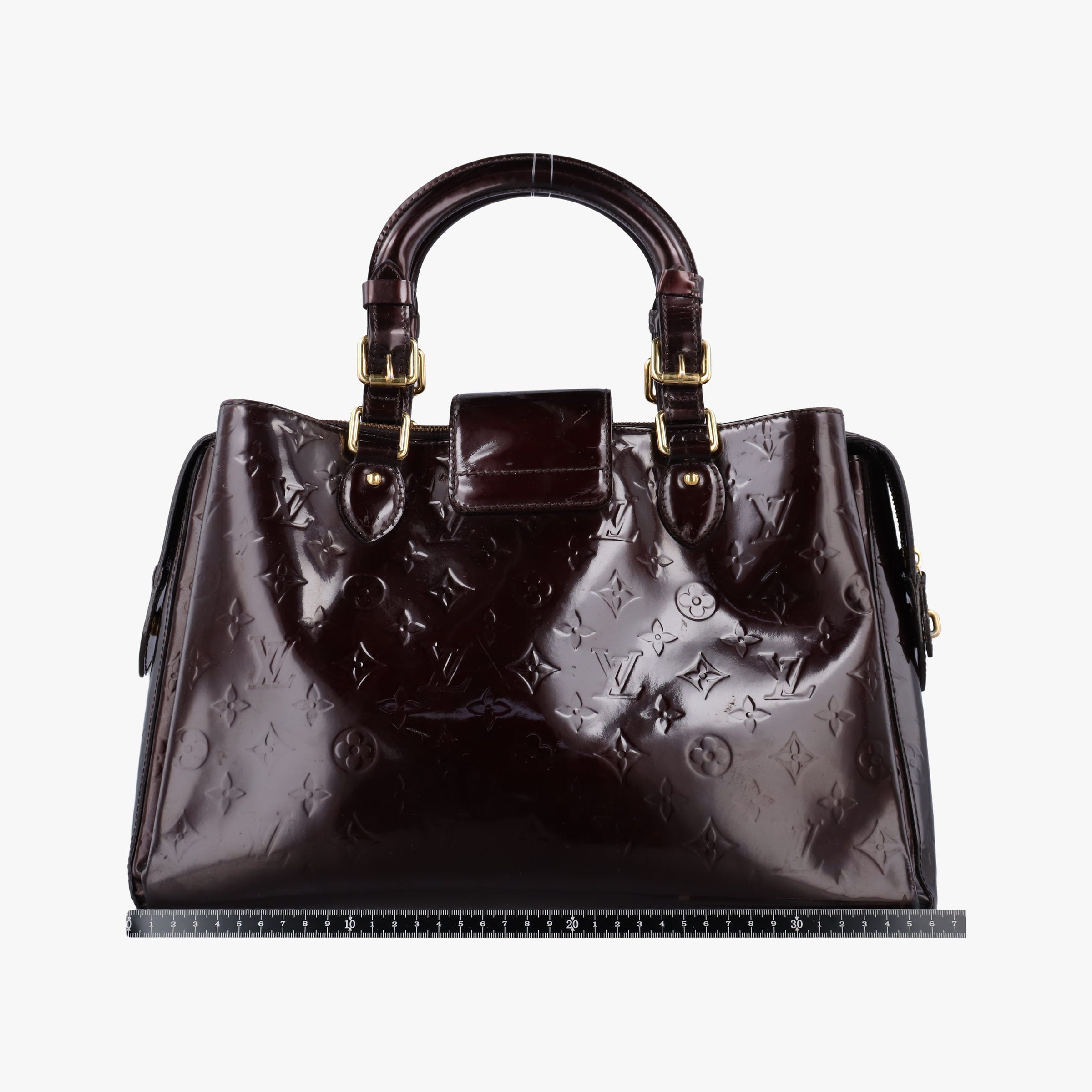 Pre-owned Louis Vuitton MELROSE AVENUE AMARANTE Vernis M93757 handbag | stylenewstar