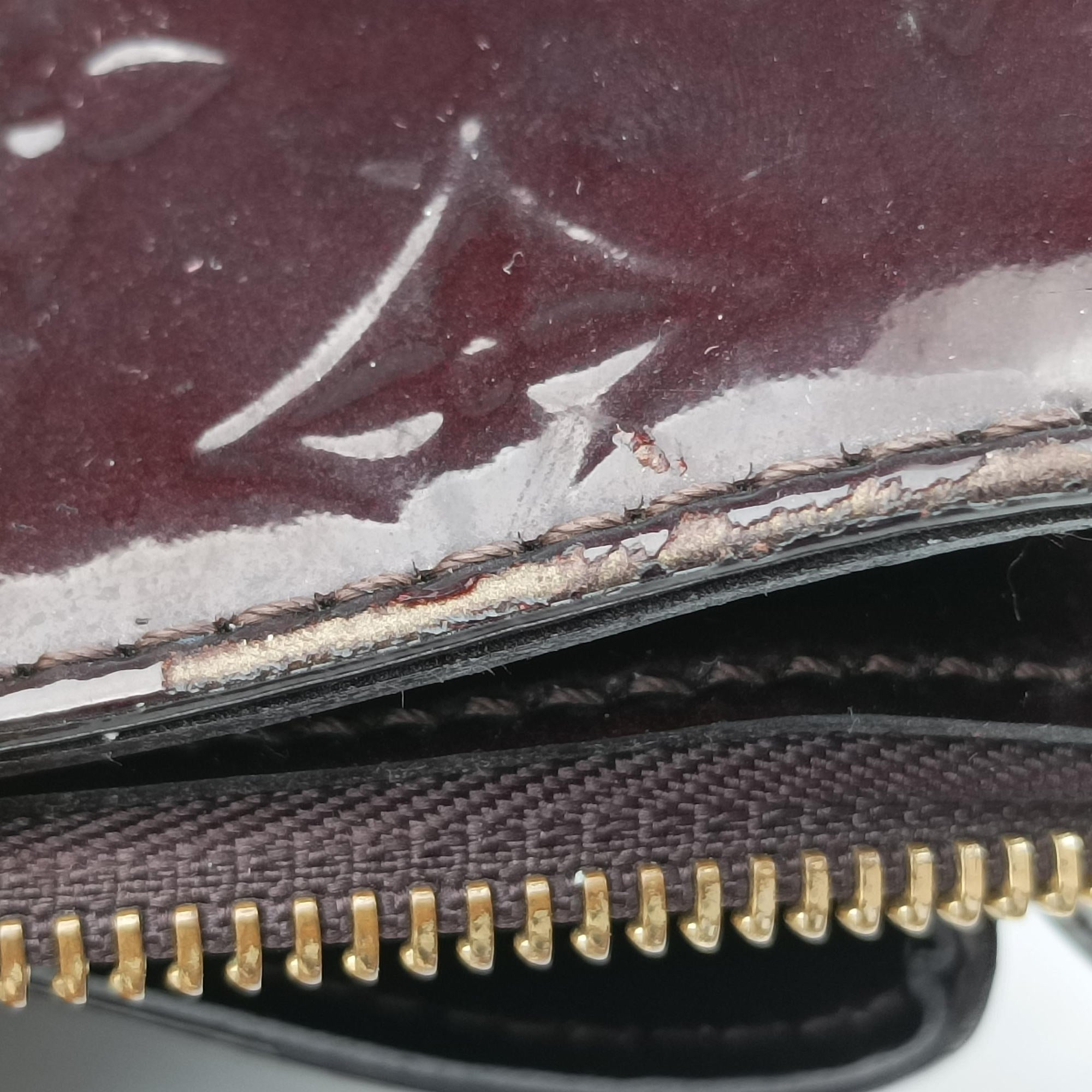 Pre-owned Louis Vuitton MELROSE AVENUE AMARANTE Vernis M93757 handbag | stylenewstar