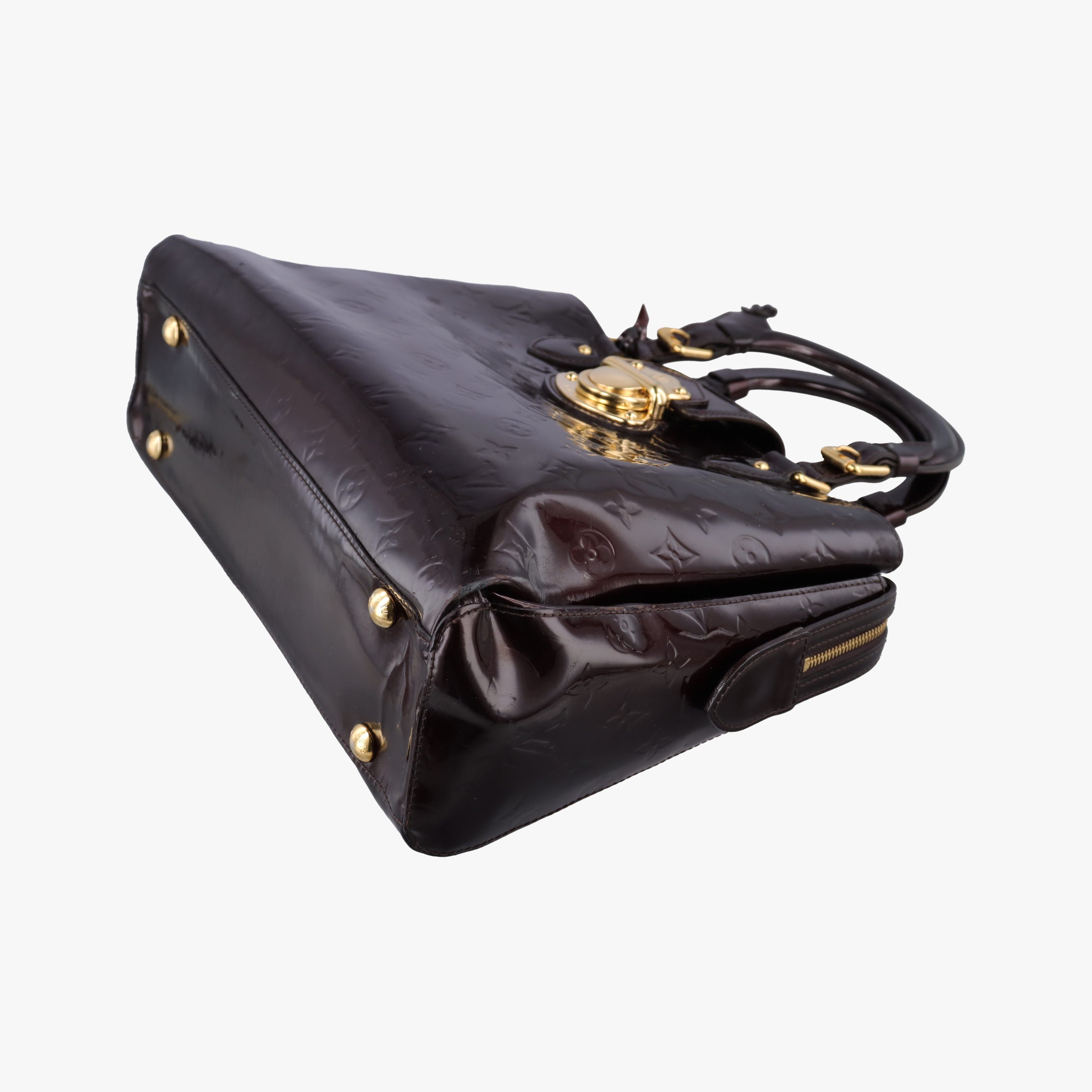Pre-owned Louis Vuitton MELROSE AVENUE AMARANTE Vernis M93757 handbag | stylenewstar