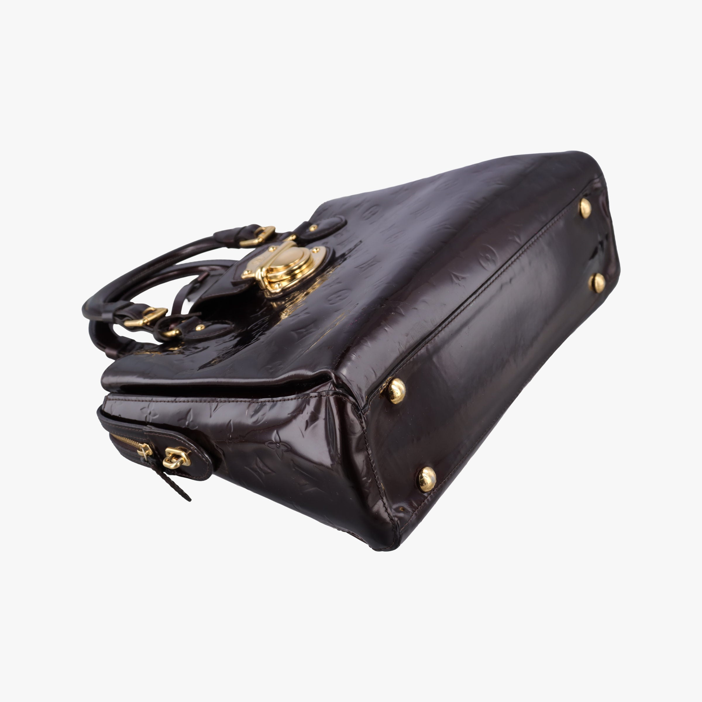 Pre-owned Louis Vuitton MELROSE AVENUE AMARANTE Vernis M93757 handbag | stylenewstar