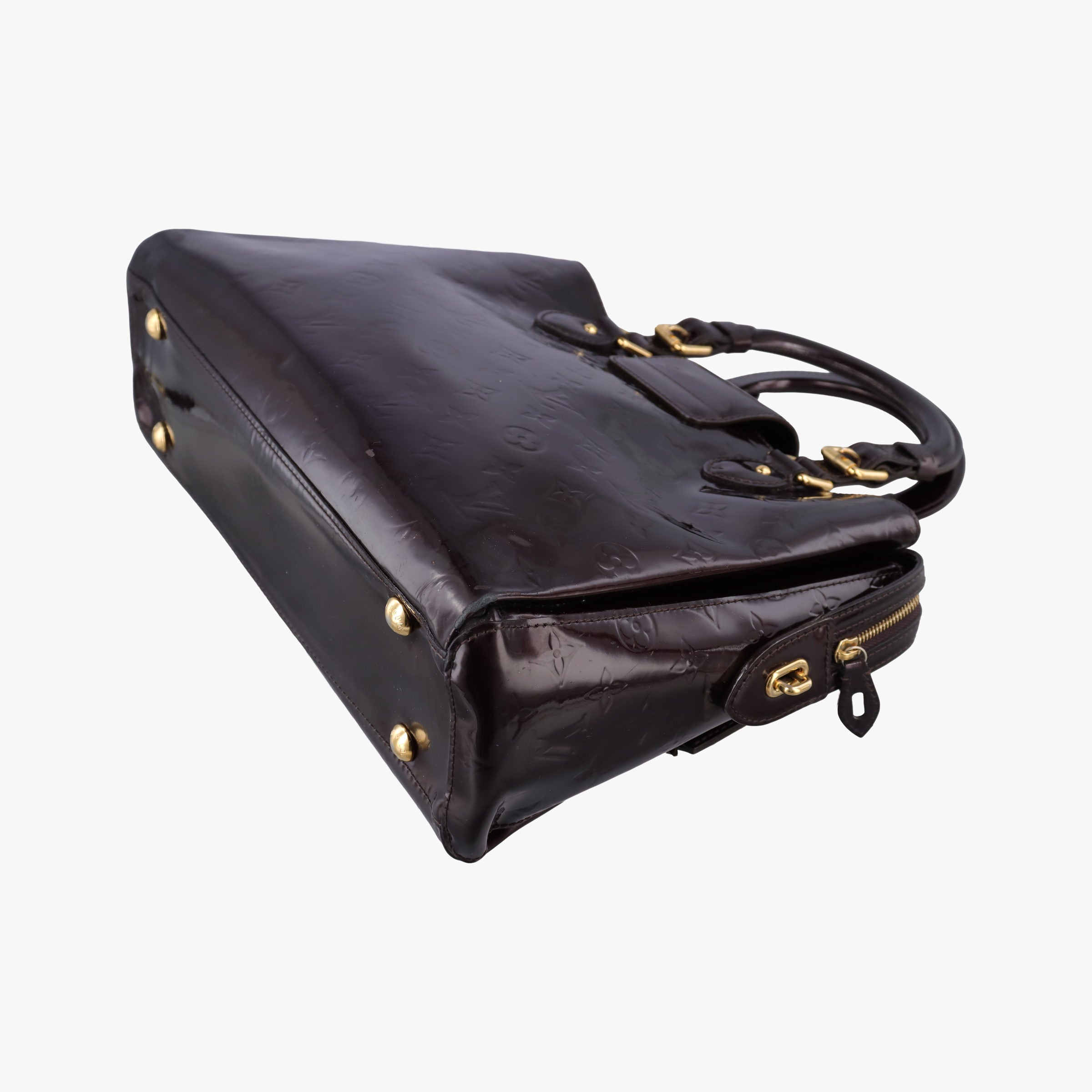 Pre-owned Louis Vuitton MELROSE AVENUE AMARANTE Vernis M93757 handbag | stylenewstar