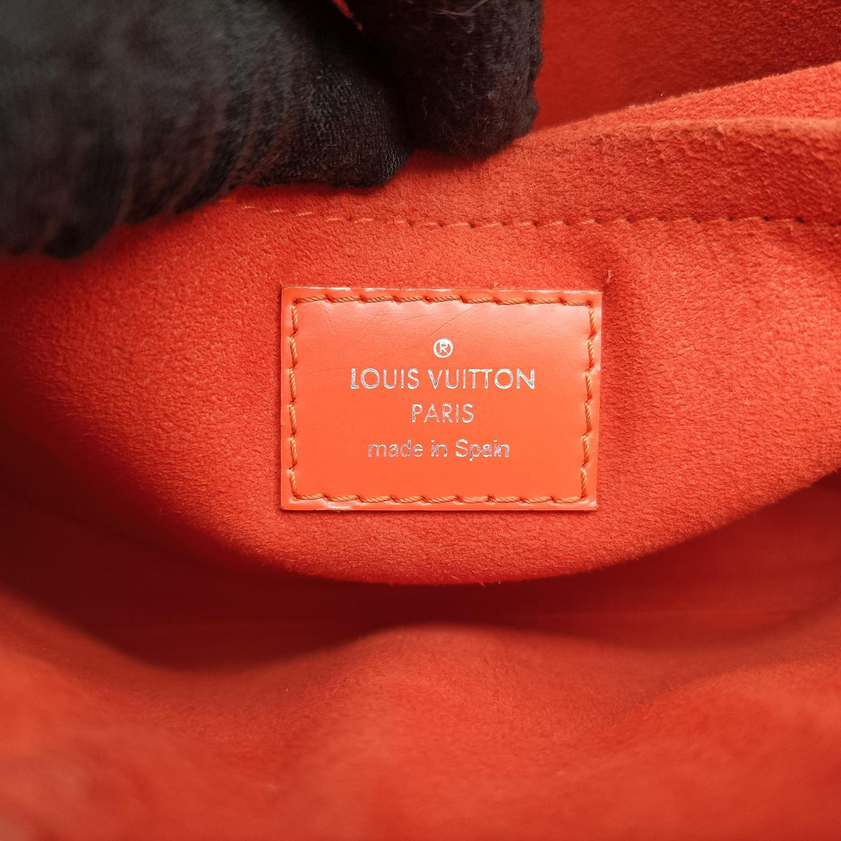 Secondhand Louis Vuitton SAINT MICHEL Monogram/Brown x Orange Monogram Canvas×epi  shoulderbag | stylenewstar