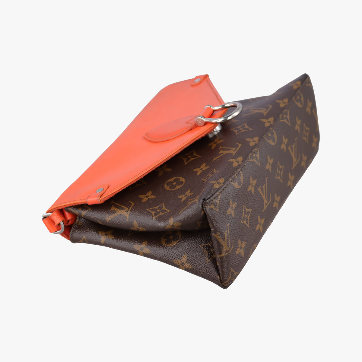 Secondhand Louis Vuitton SAINT MICHEL Monogram/Brown x Orange Monogram Canvas×epi  shoulderbag | stylenewstar