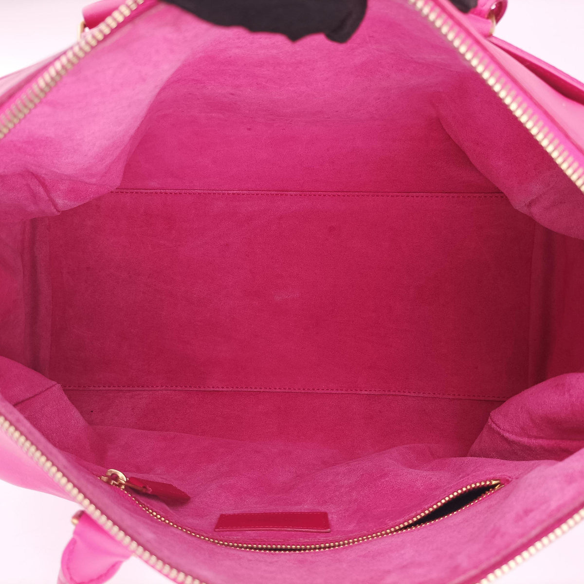 Pre-owned Yves Saint Laurent CLASSIC DUFFEL Rose Leather 314704 shoulderbag | stylenewstar