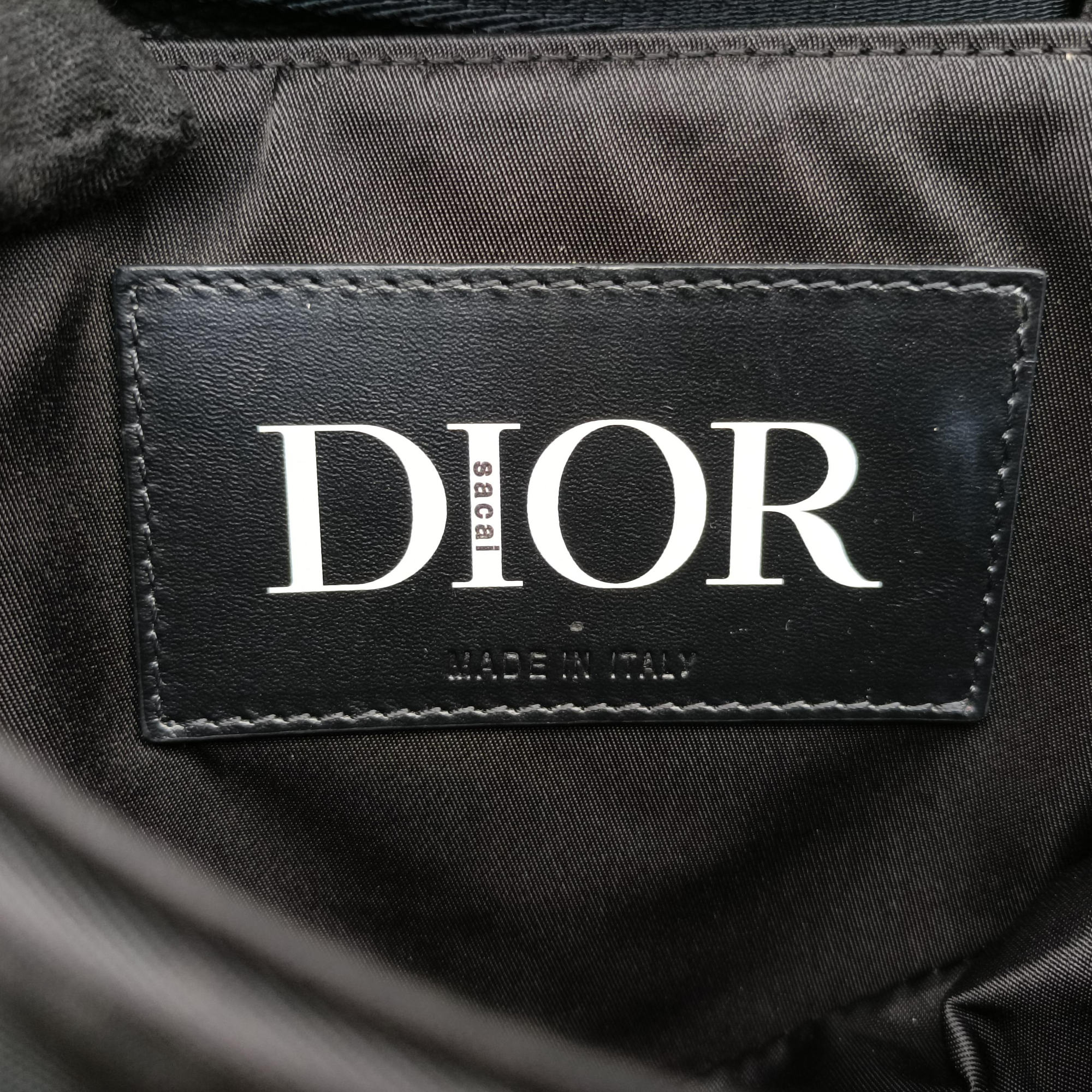 Secondhand Christian Dior saddle Black Leather×Nylon  shoulderbag | stylenewstar