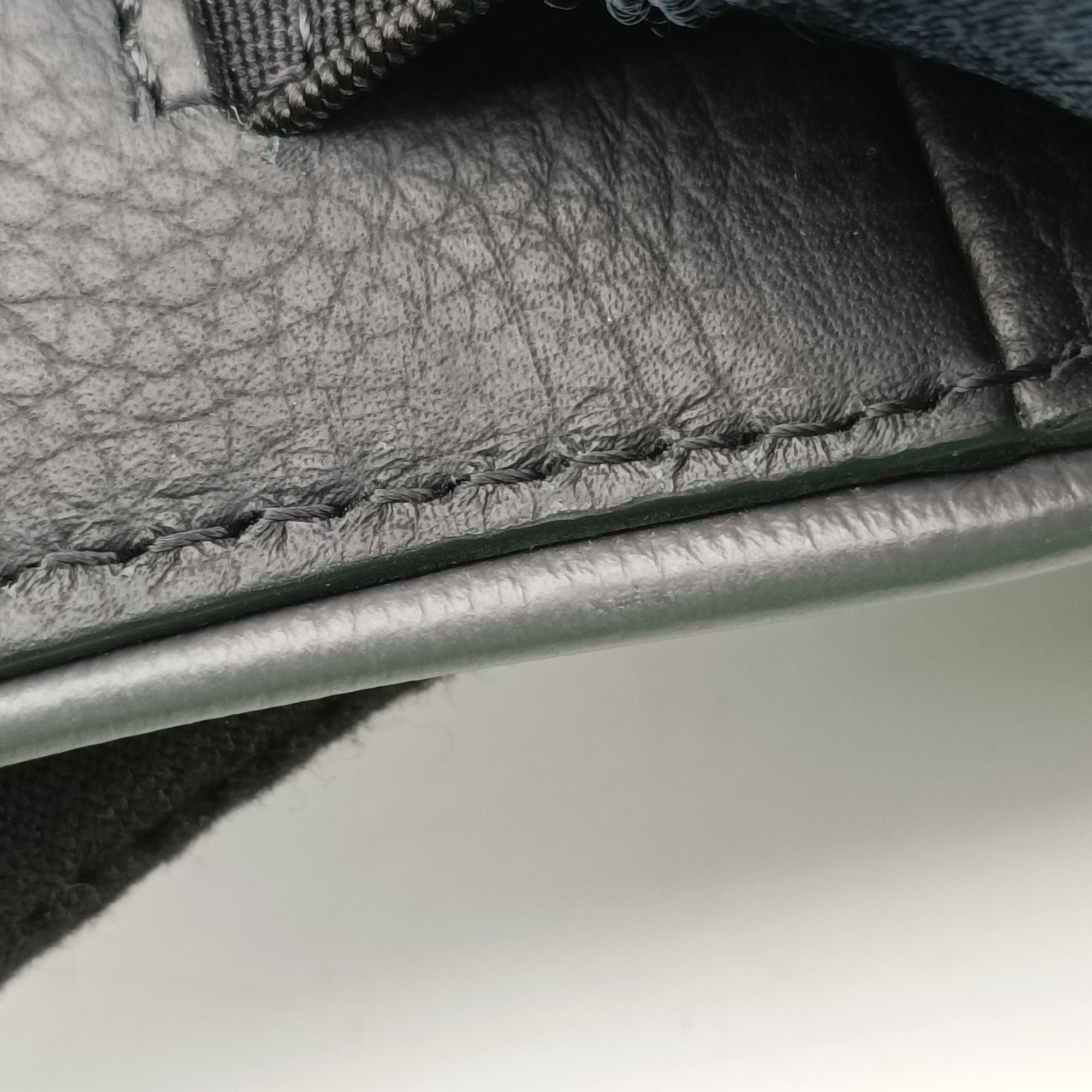 Secondhand Christian Dior saddle Black Leather×Nylon  shoulderbag | stylenewstar
