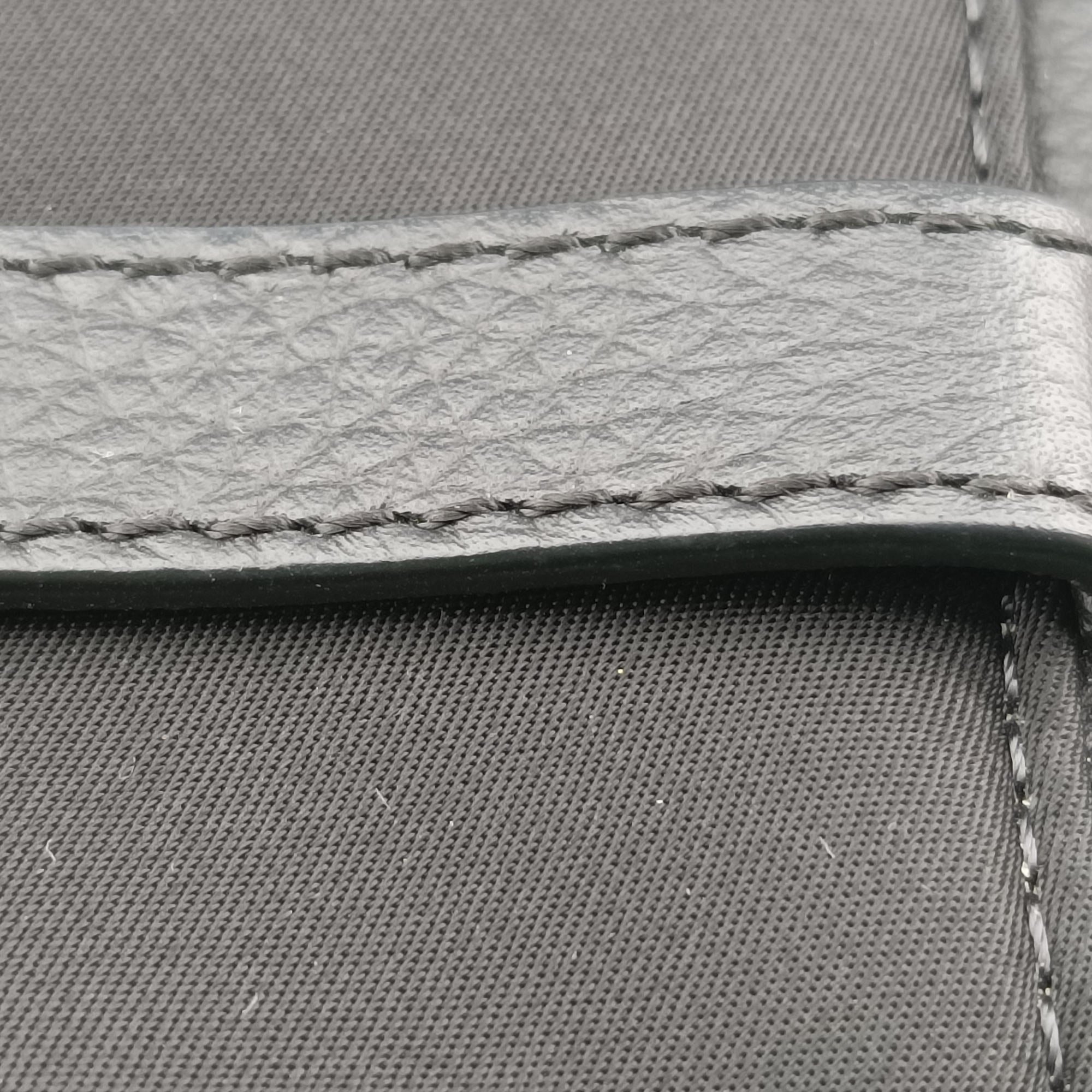 Secondhand Christian Dior saddle Black Leather×Nylon  shoulderbag | stylenewstar