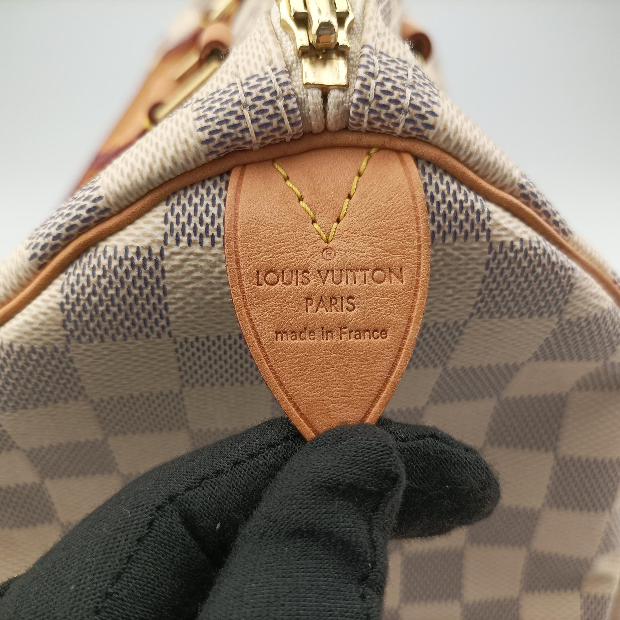 Pre-owned Louis Vuitton Speedy 30 AZUR Damier Canvas N41533 handbag | stylenewstar