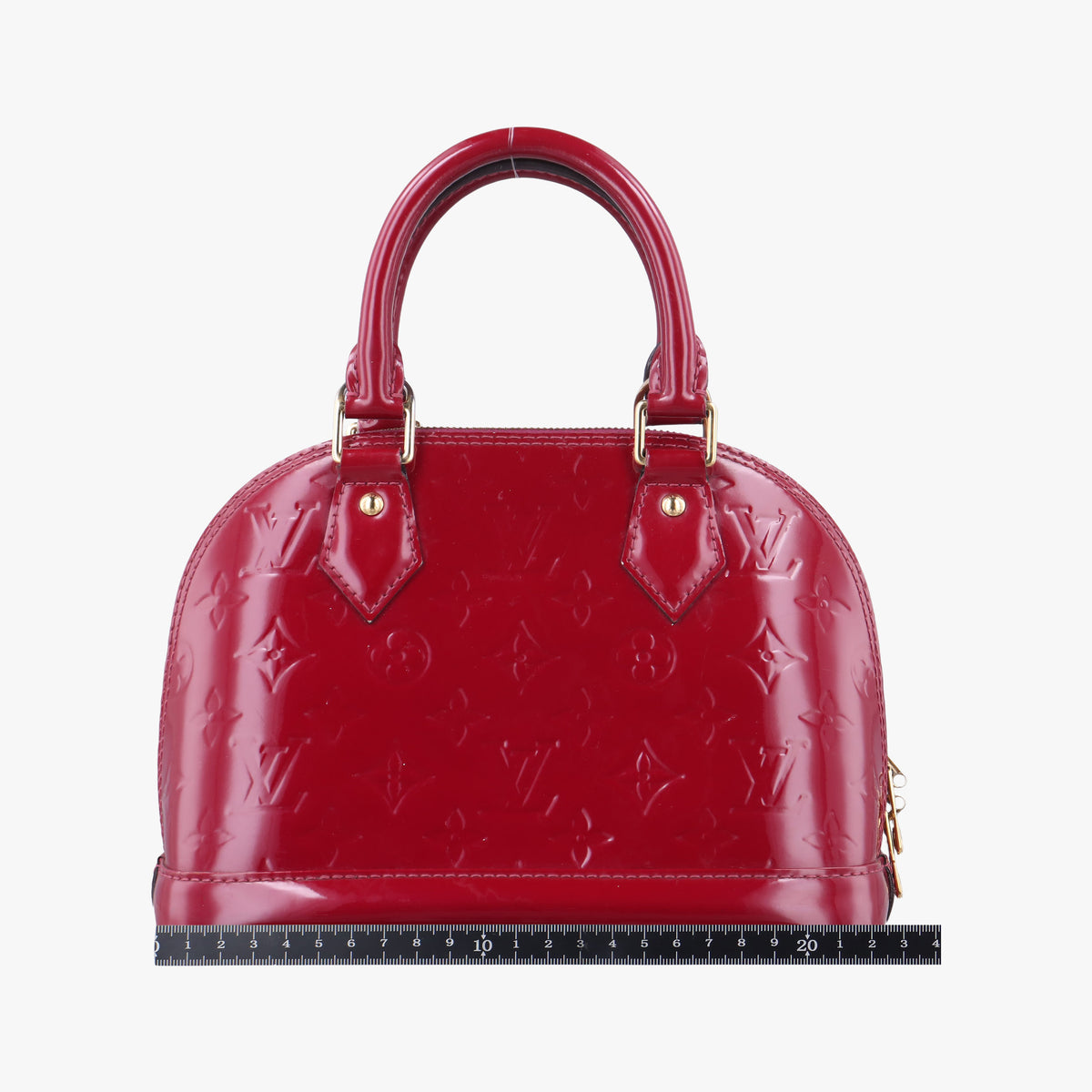 Secondhand Louis Vuitton Alma BB pomme d'amour Vernis M91606 shoulderbag | stylenewstar
