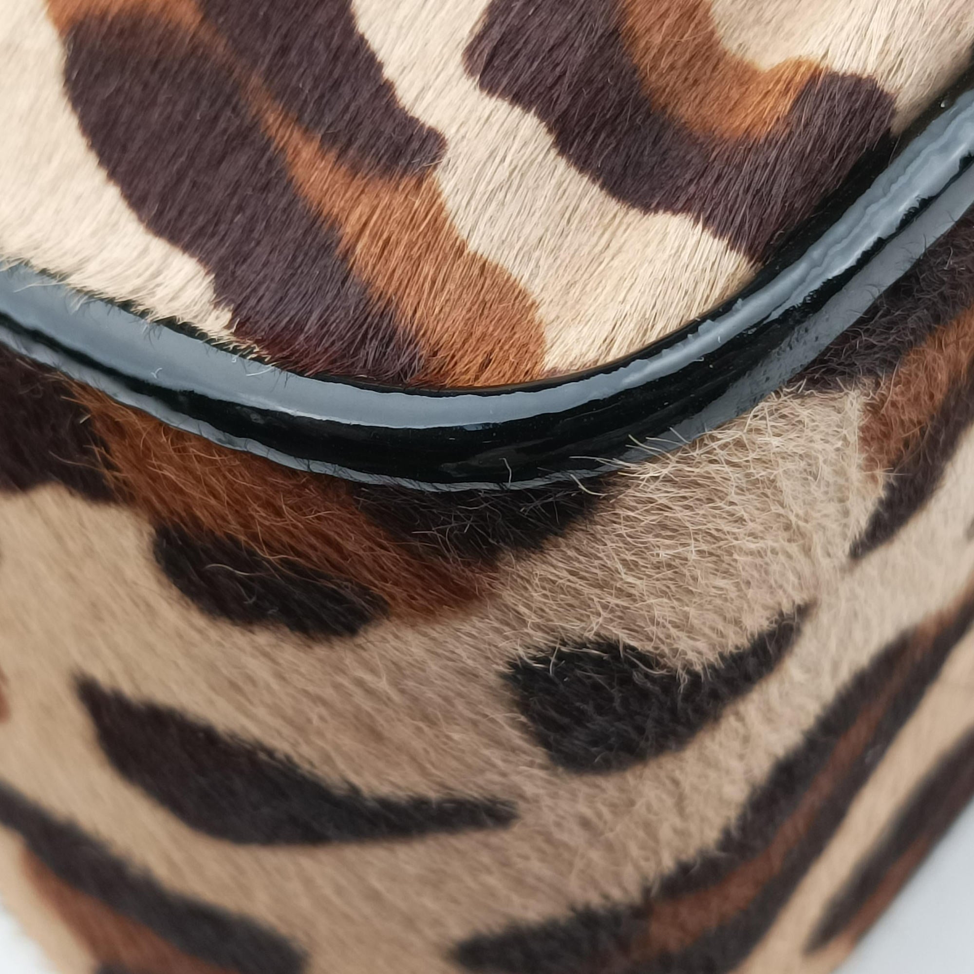 Pre-owned Fendi B Bag Brown pony hair 8BN165 shoulderbag | stylenewstar