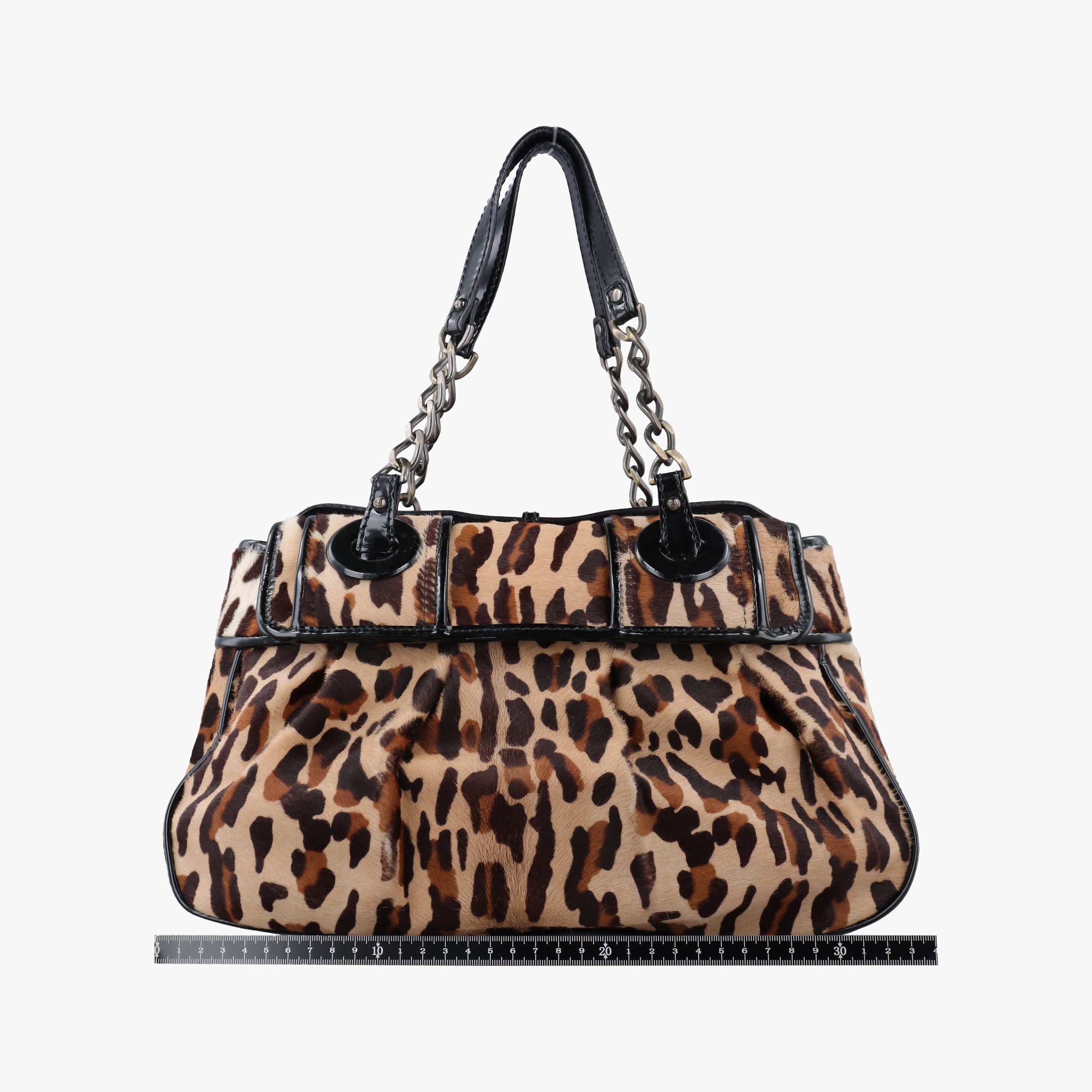 Pre-owned Fendi B Bag Brown pony hair 8BN165 shoulderbag | stylenewstar