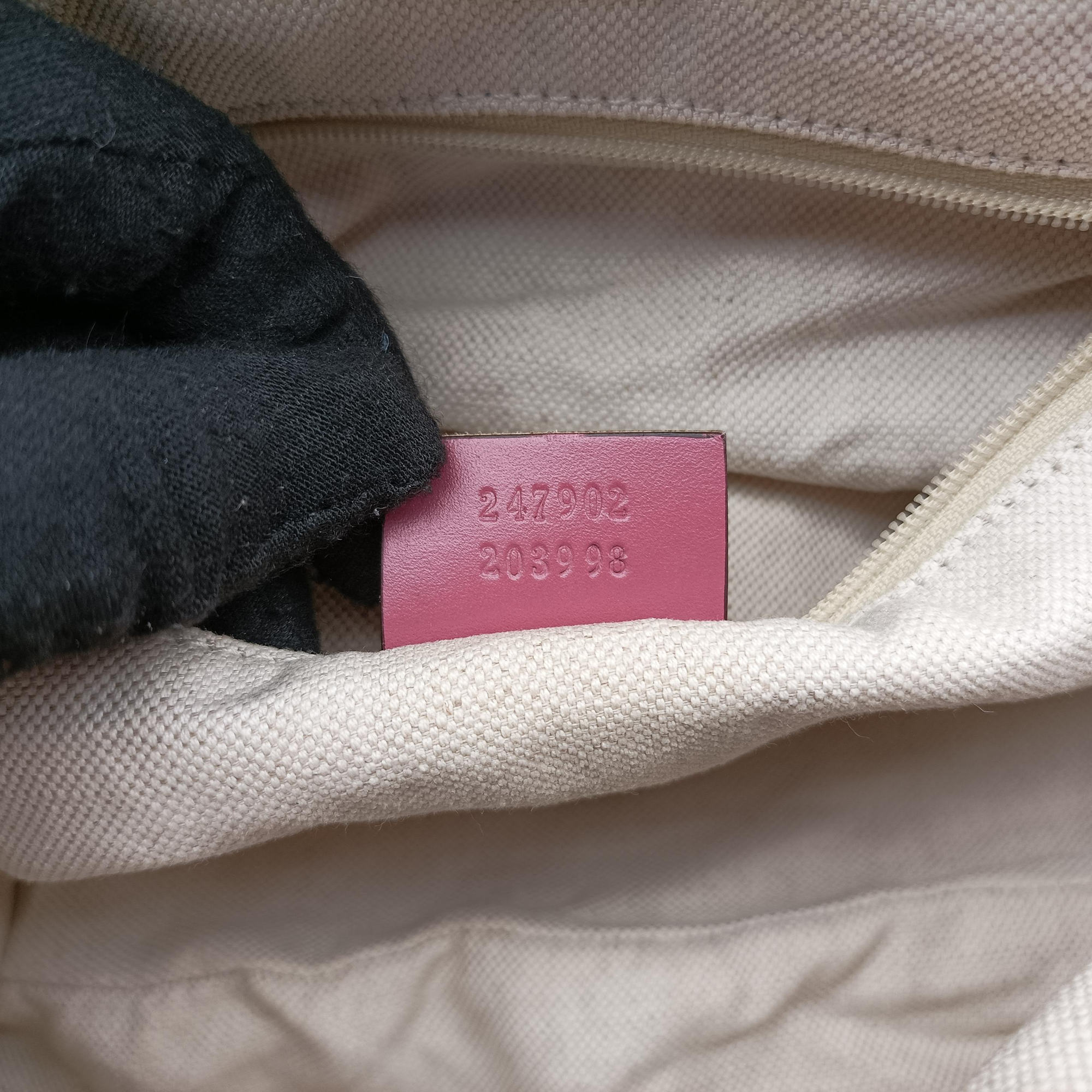 Vintage Gucci Sukey Beige × Pink Canvas×Leather 247902 shoulderbag | stylenewstar