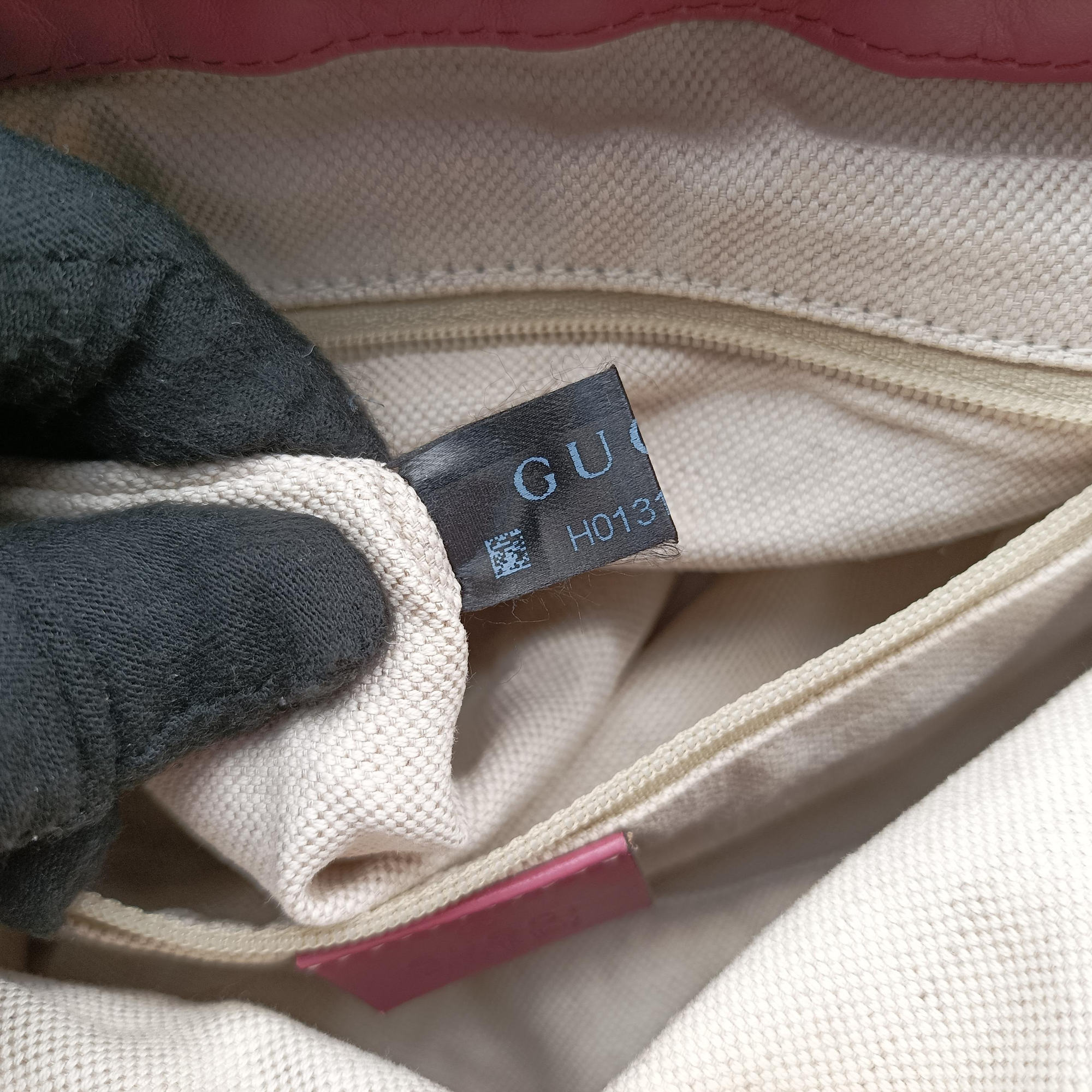 Vintage Gucci Sukey Beige × Pink Canvas×Leather 247902 shoulderbag | stylenewstar