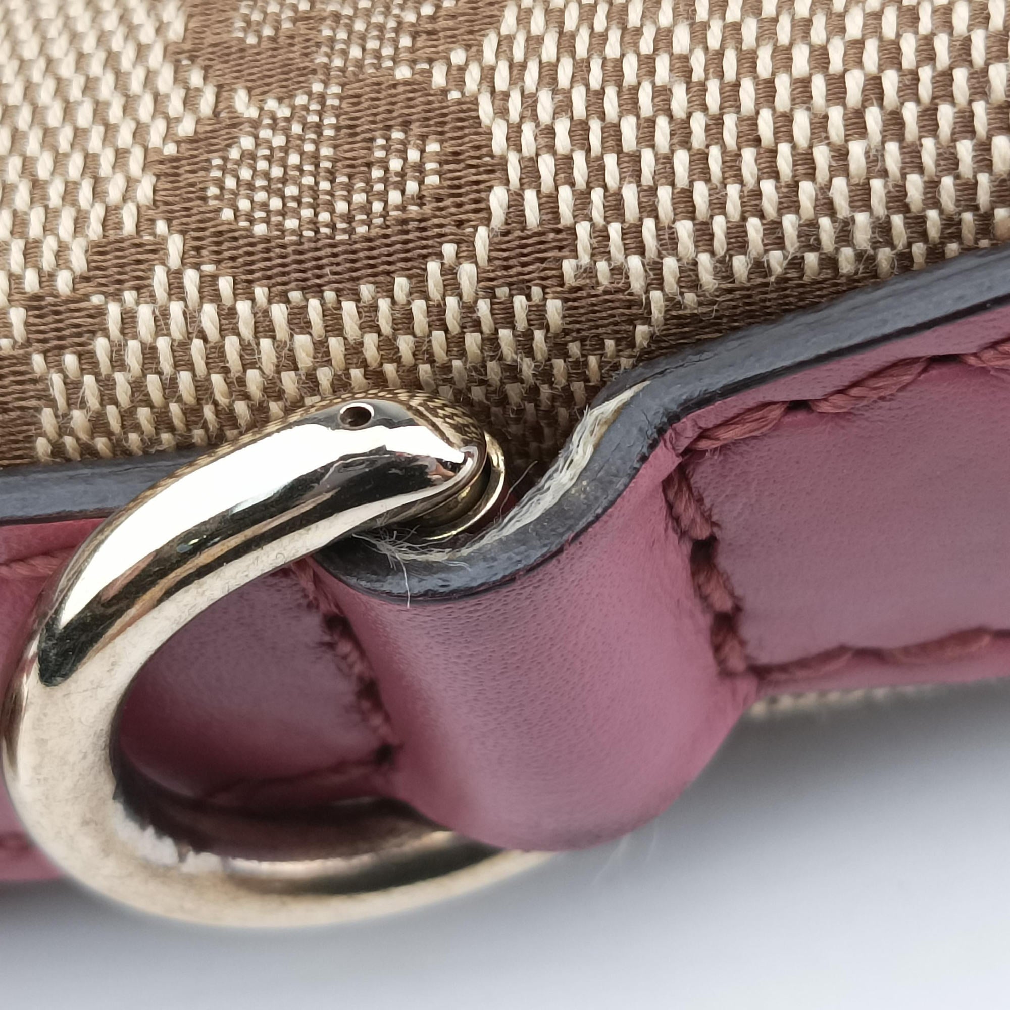 Vintage Gucci Sukey Beige × Pink Canvas×Leather 247902 shoulderbag | stylenewstar