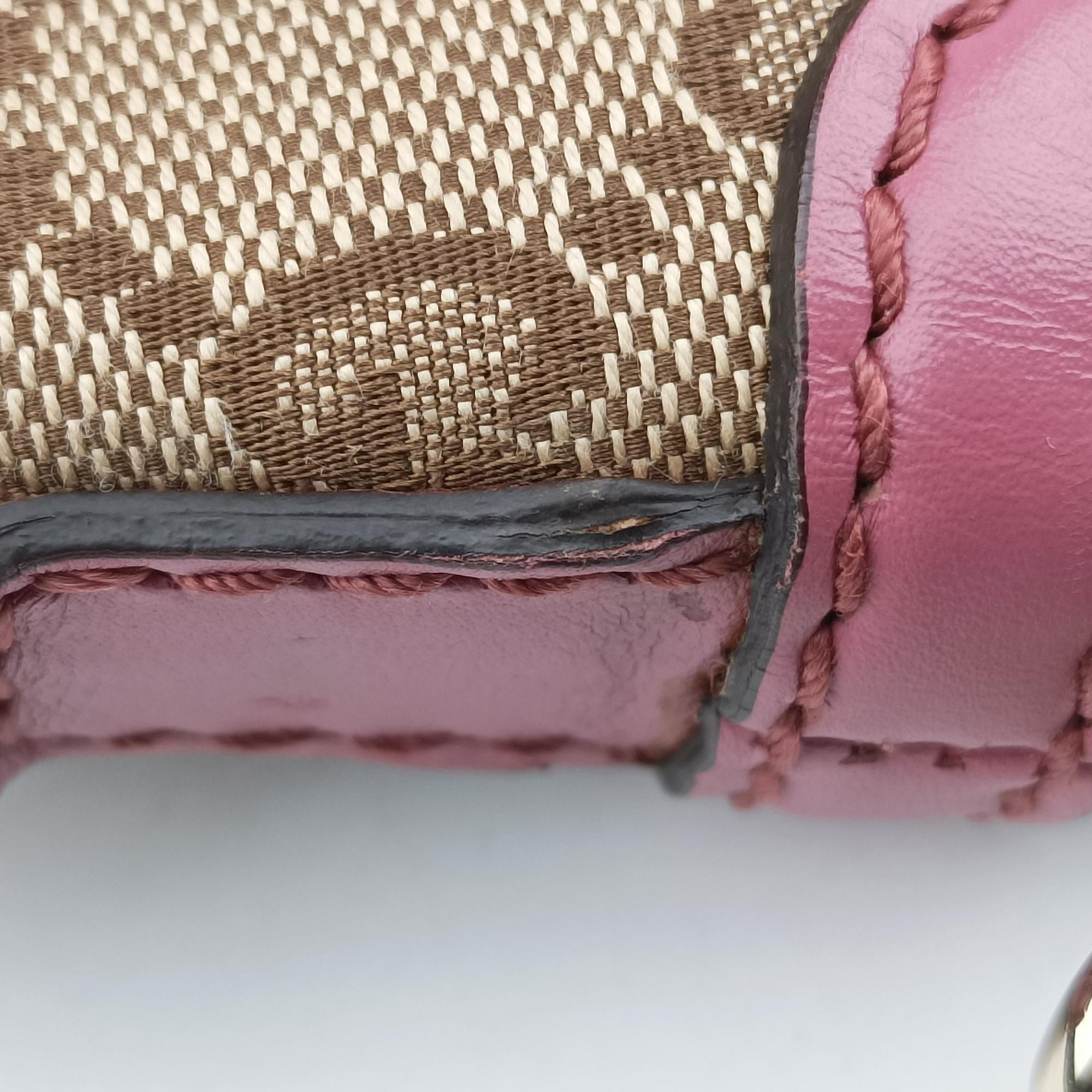 Vintage Gucci Sukey Beige × Pink Canvas×Leather 247902 shoulderbag | stylenewstar