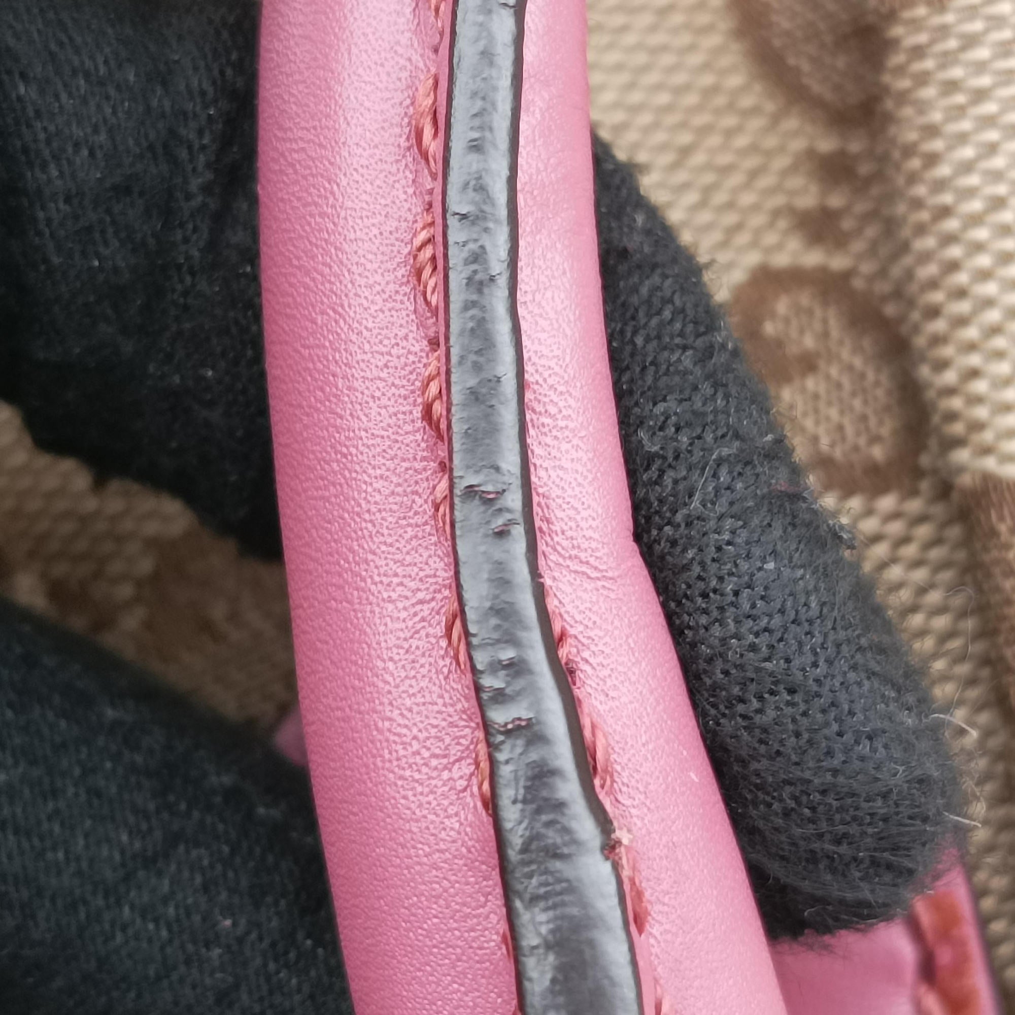 Vintage Gucci Sukey Beige × Pink Canvas×Leather 247902 shoulderbag | stylenewstar