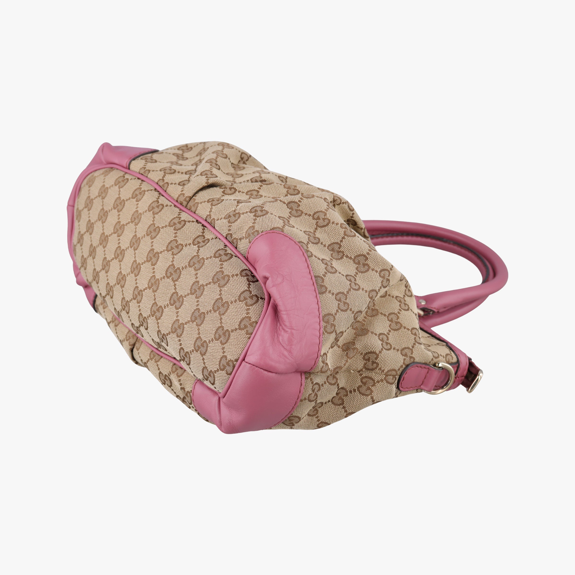 Vintage Gucci Sukey Beige × Pink Canvas×Leather 247902 shoulderbag | stylenewstar