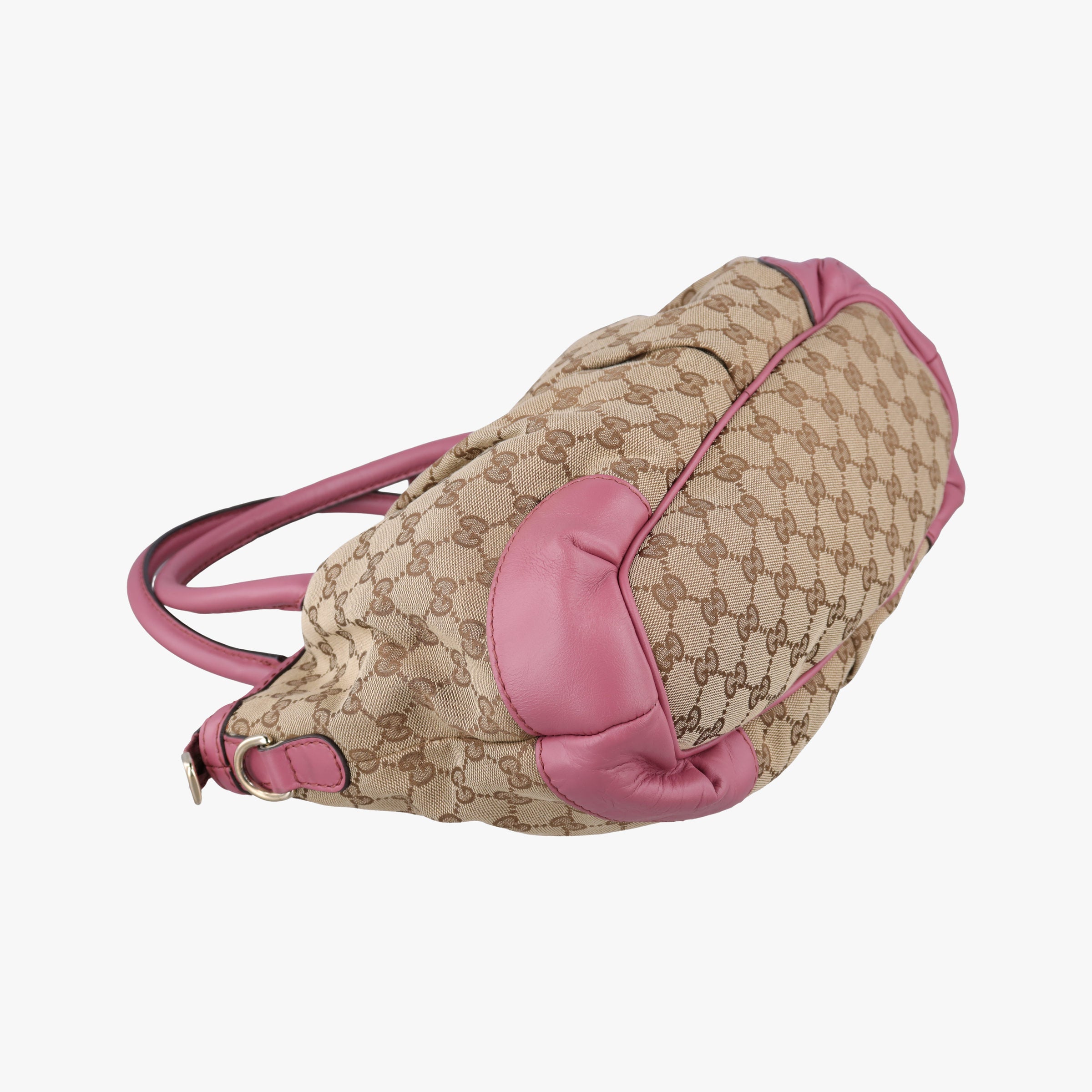 Vintage Gucci Sukey Beige × Pink Canvas×Leather 247902 shoulderbag | stylenewstar