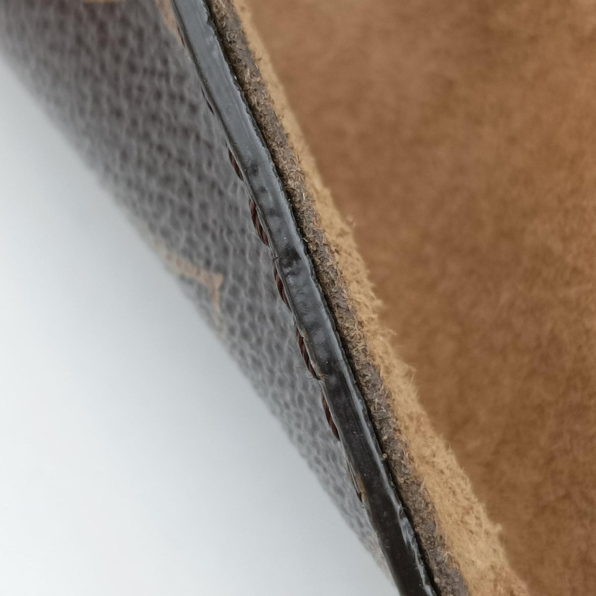 Pre-owned Louis Vuitton MARIGNAN brown×SESAME Monogram Canvas×calf leather M44259 shoulderbag | stylenewstar