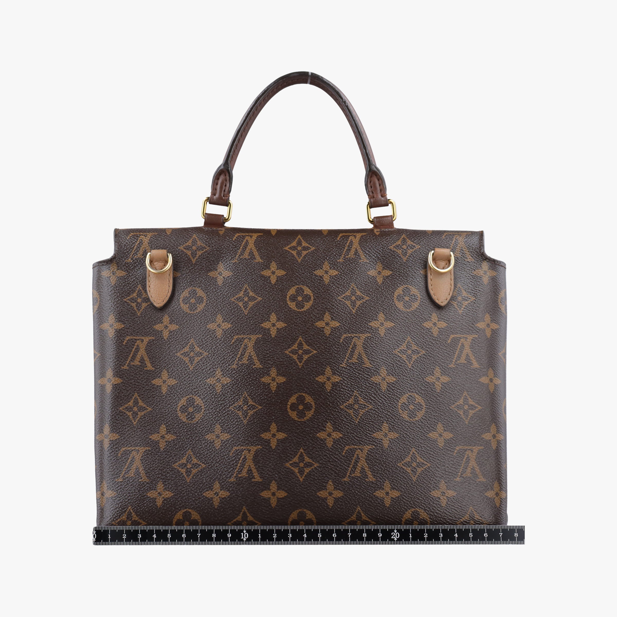 Pre-owned Louis Vuitton MARIGNAN brown×SESAME Monogram Canvas×calf leather M44259 shoulderbag | stylenewstar
