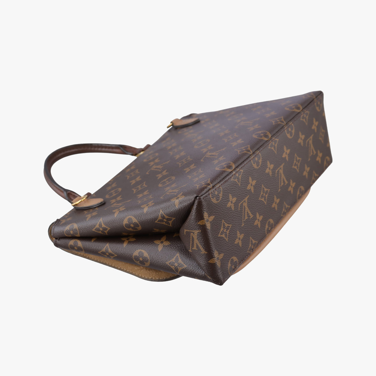 Pre-owned Louis Vuitton MARIGNAN brown×SESAME Monogram Canvas×calf leather M44259 shoulderbag | stylenewstar