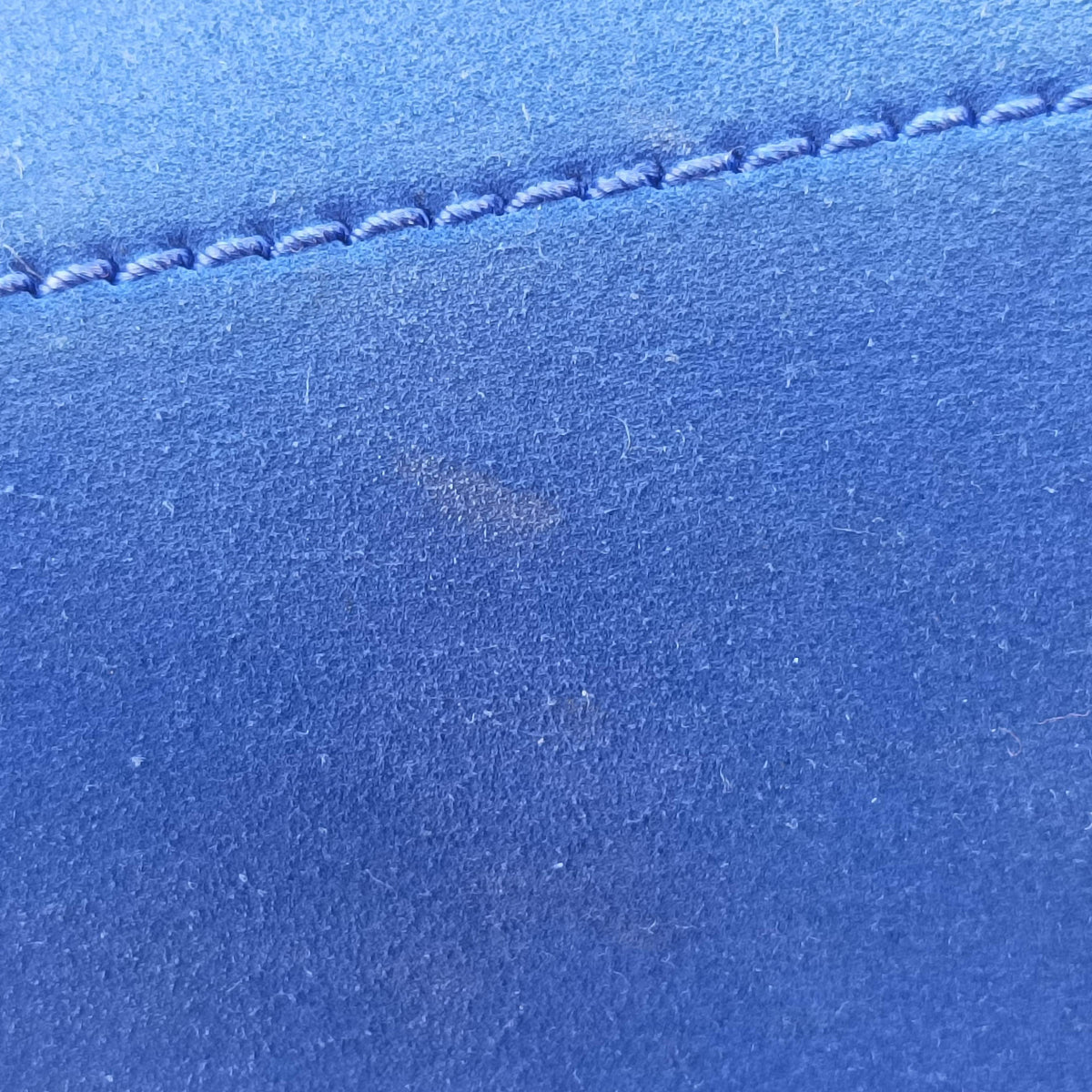 Pre-owned Celine Luggage Square Phantom Blue suede  handbag | stylenewstar