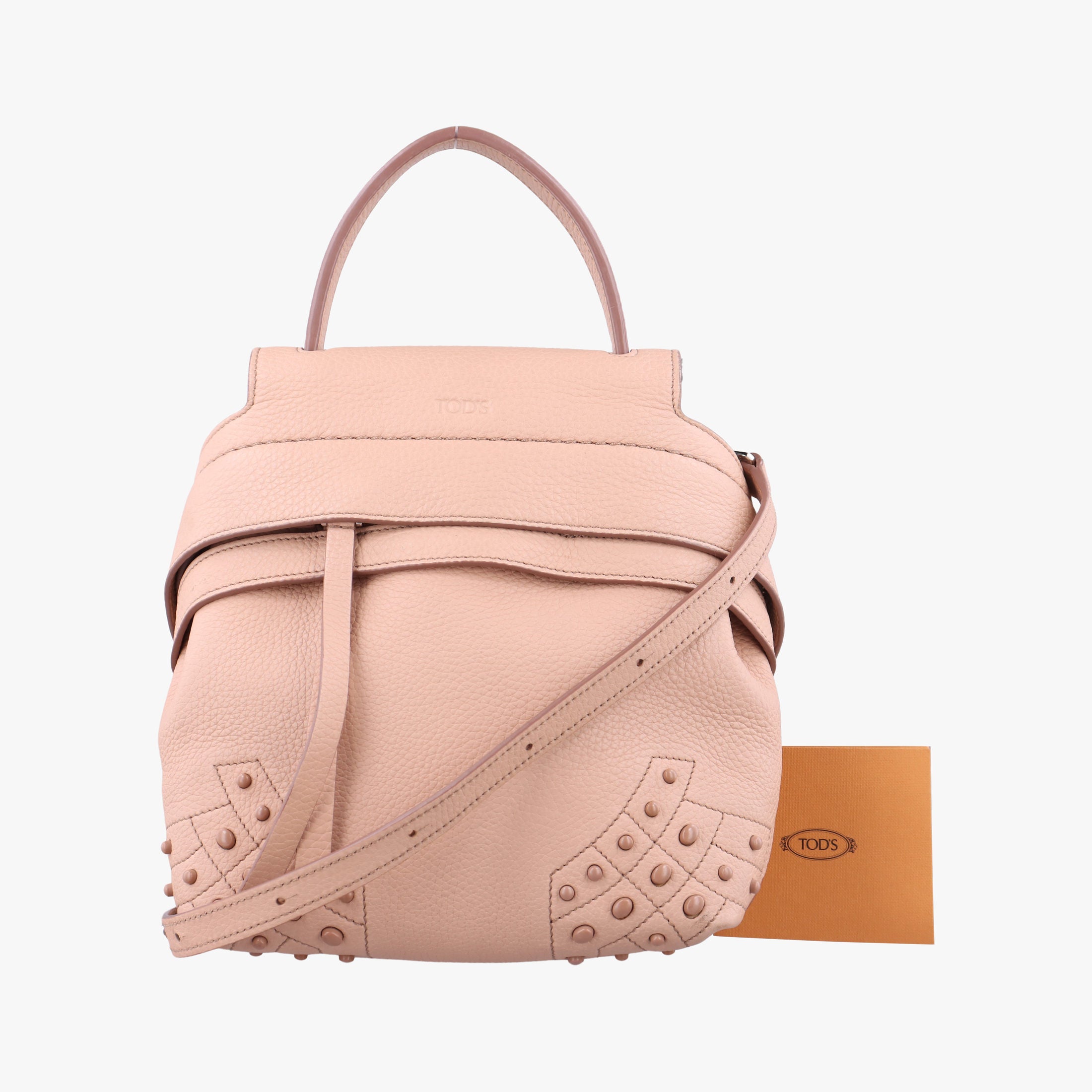 Pre-owned TODS Wave Beige Leather  shoulderbag | stylenewstar