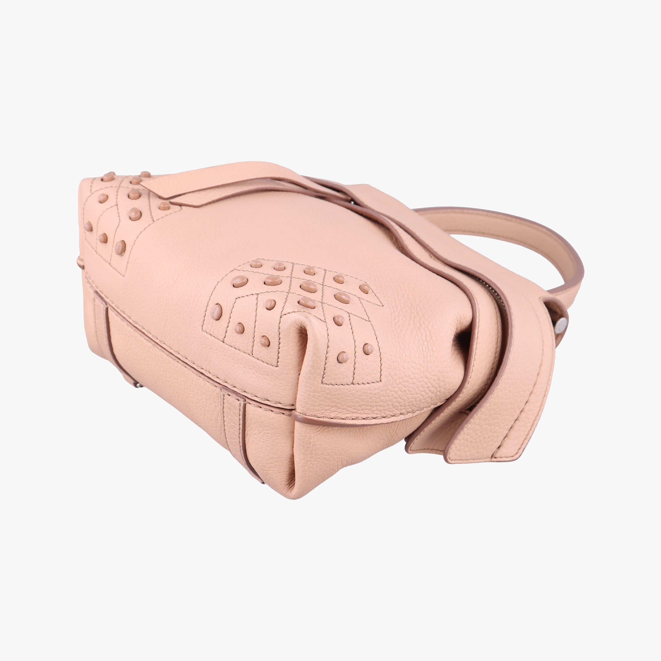 Pre-owned TODS Wave Beige Leather  shoulderbag | stylenewstar