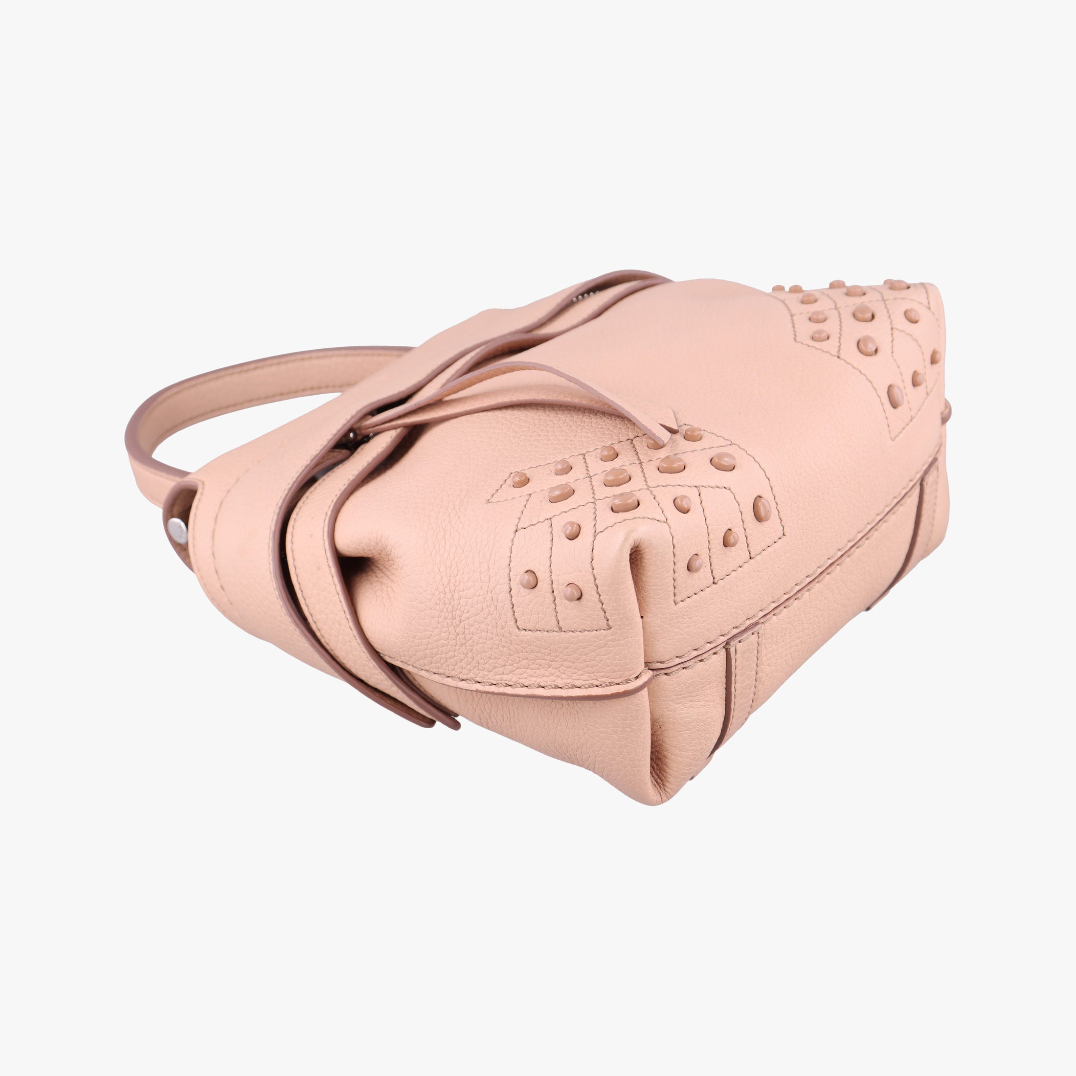 Pre-owned TODS Wave Beige Leather  shoulderbag | stylenewstar