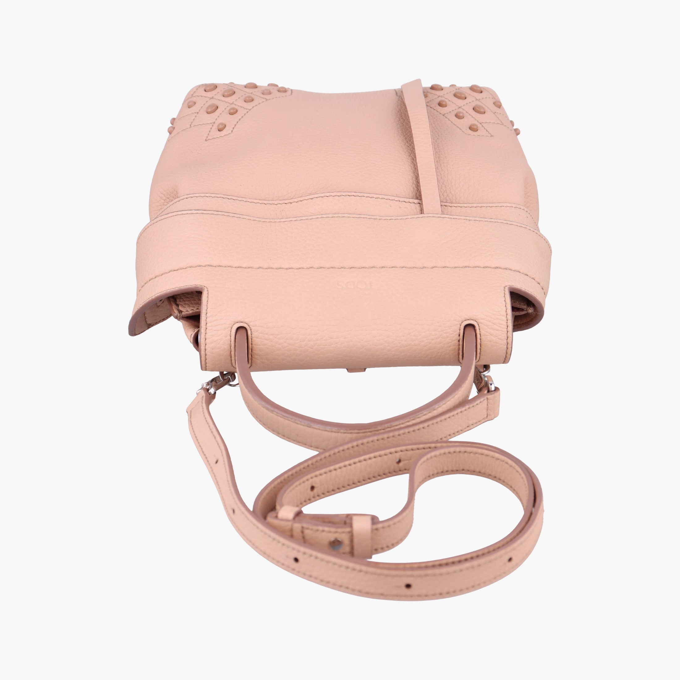 Pre-owned TODS Wave Beige Leather  shoulderbag | stylenewstar
