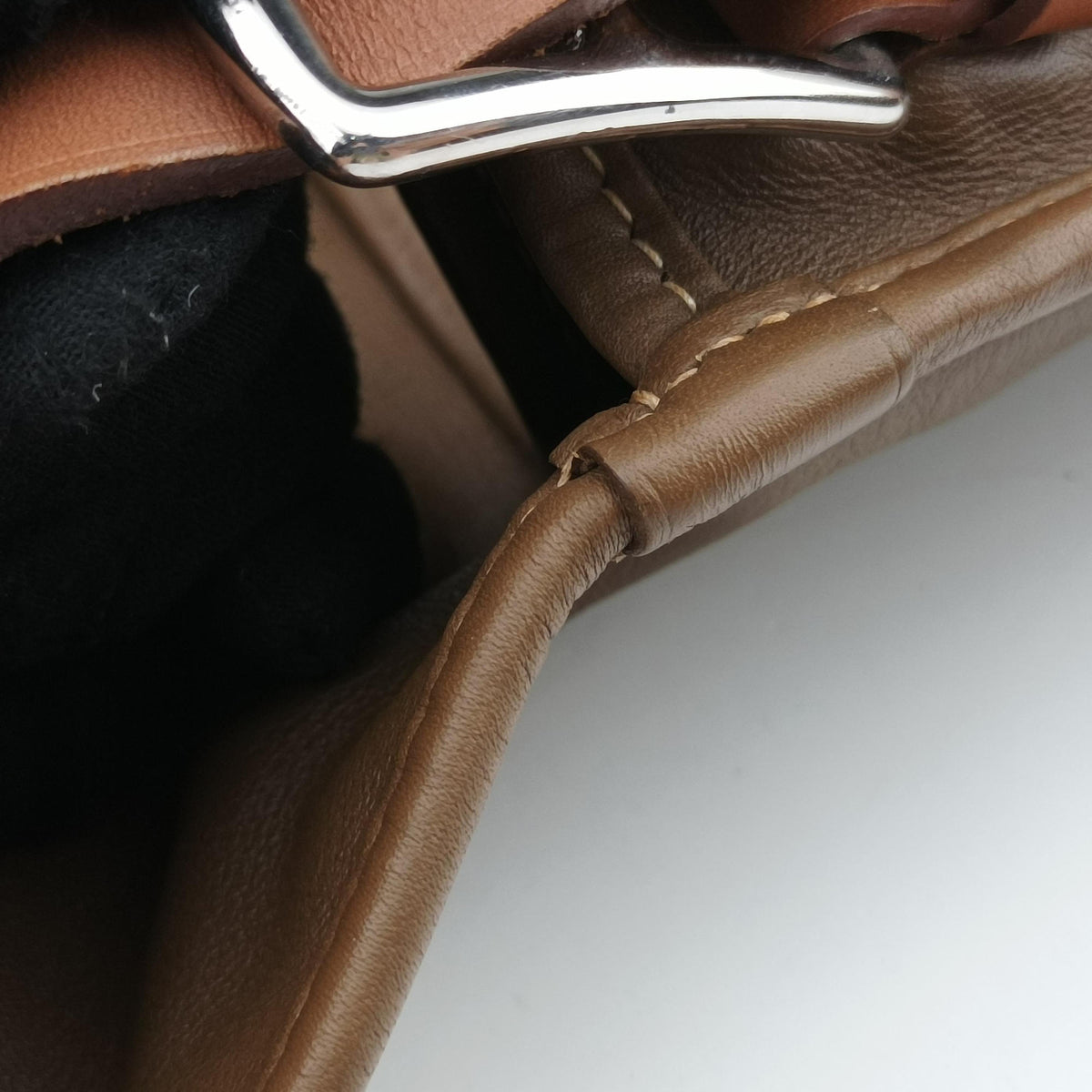 Secondhand Hermes Barda 30 Brown Sikkim  shoulderbag | stylenewstar