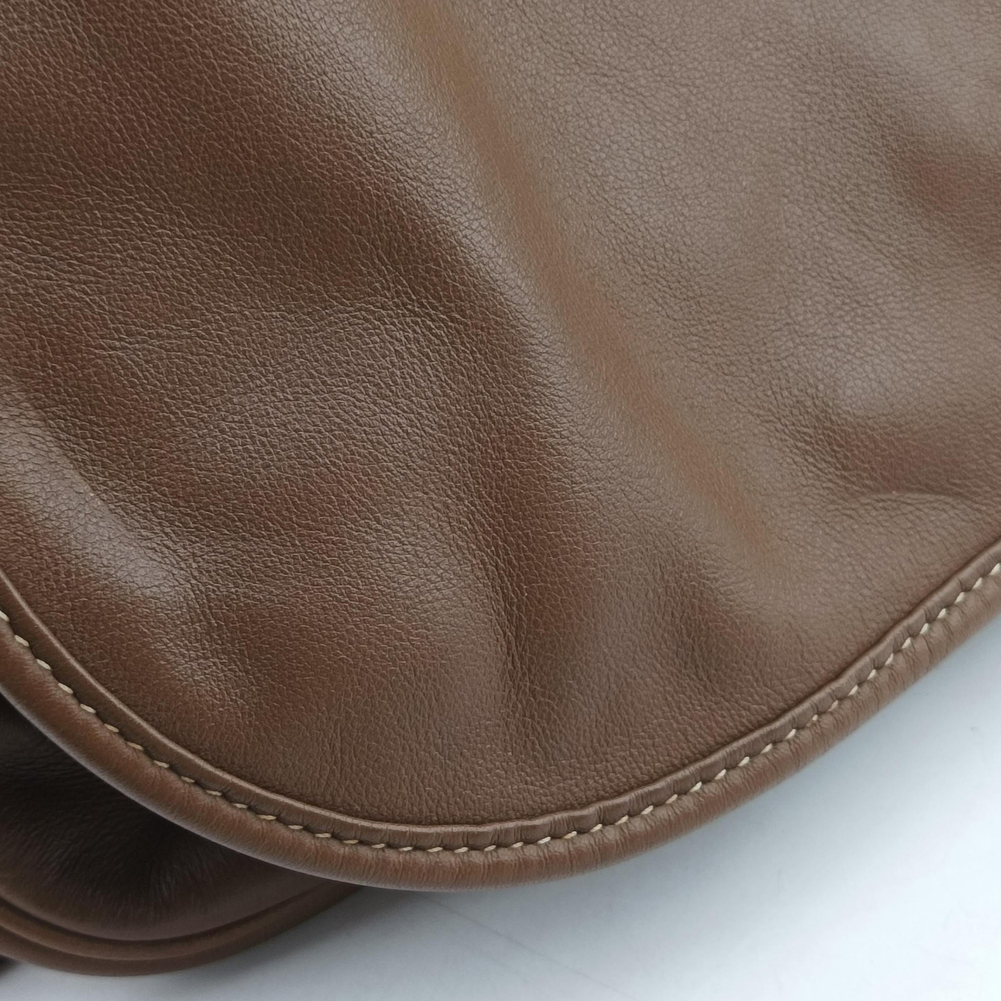 Secondhand Hermes Barda 30 Brown Sikkim  shoulderbag | stylenewstar
