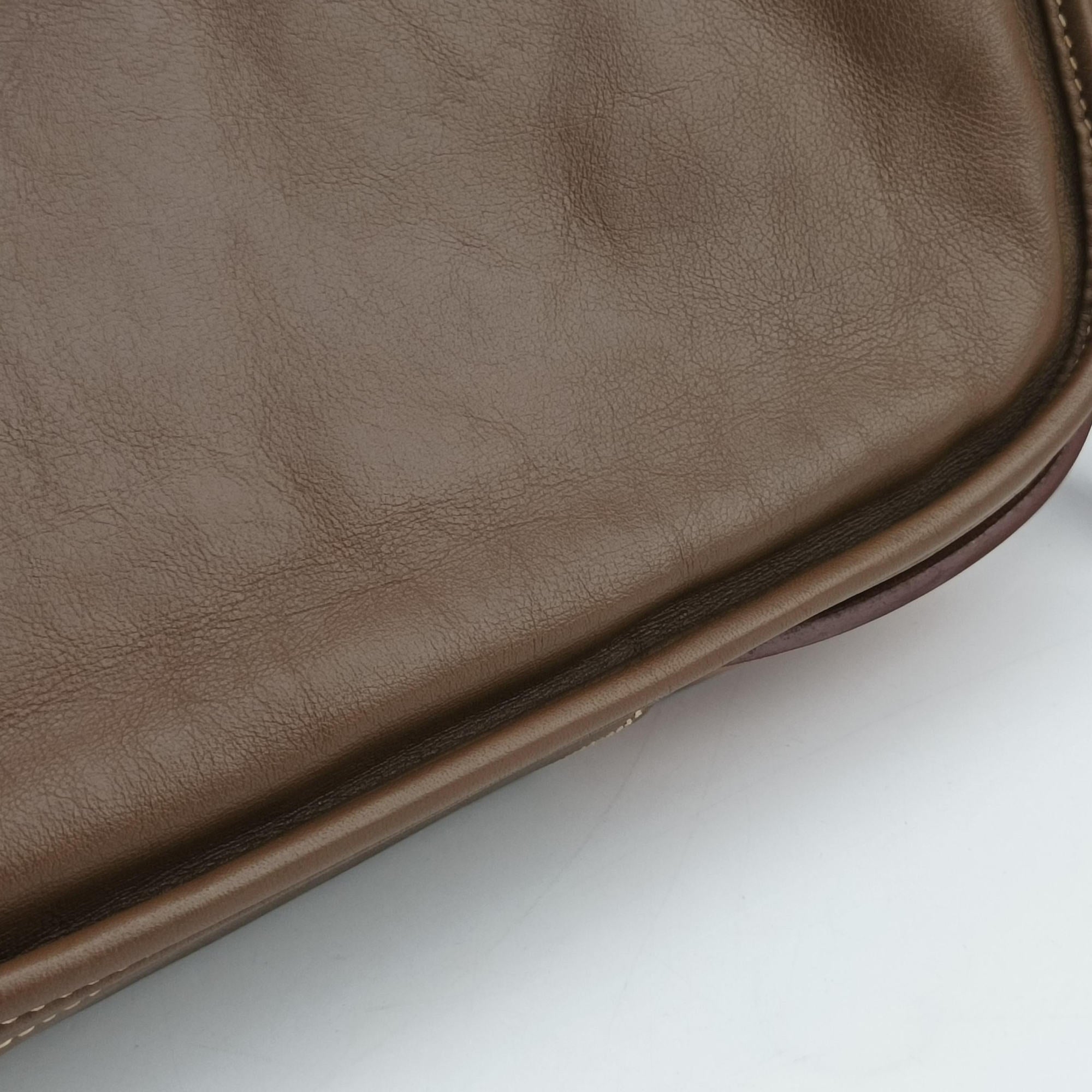 Secondhand Hermes Barda 30 Brown Sikkim  shoulderbag | stylenewstar