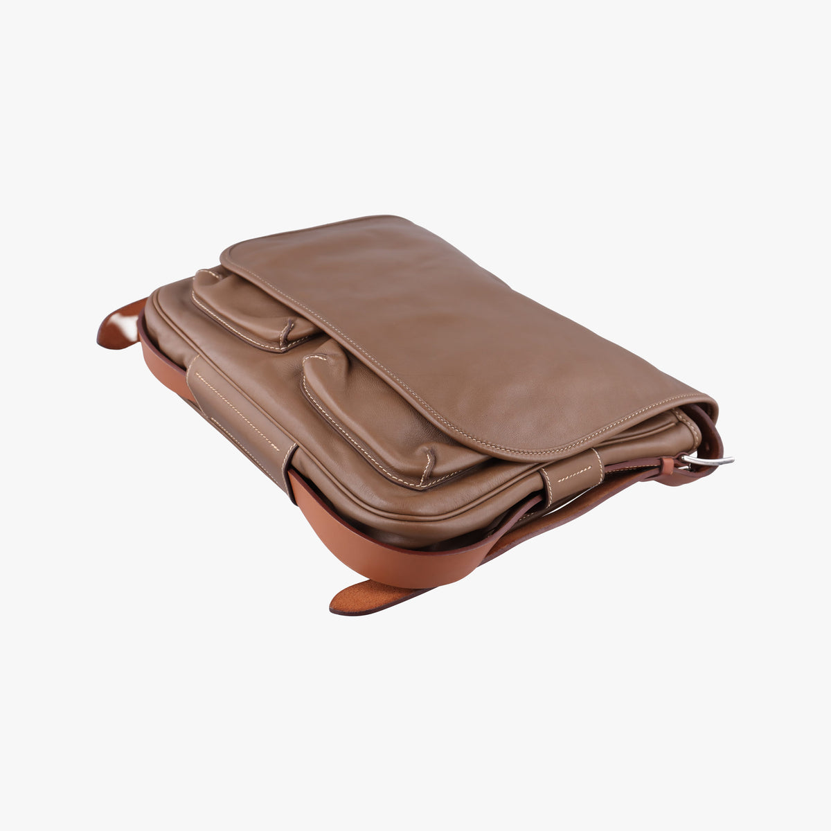 Secondhand Hermes Barda 30 Brown Sikkim  shoulderbag | stylenewstar