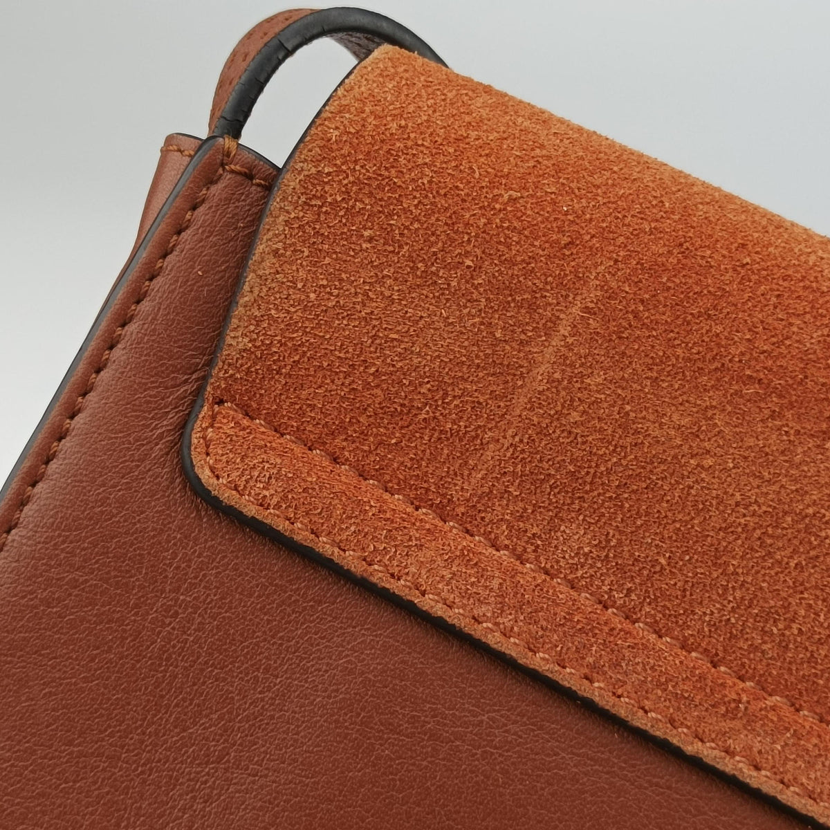 Pre-owned Chloe FAYE Brown Suede × leather  shoulderbag | stylenewstar