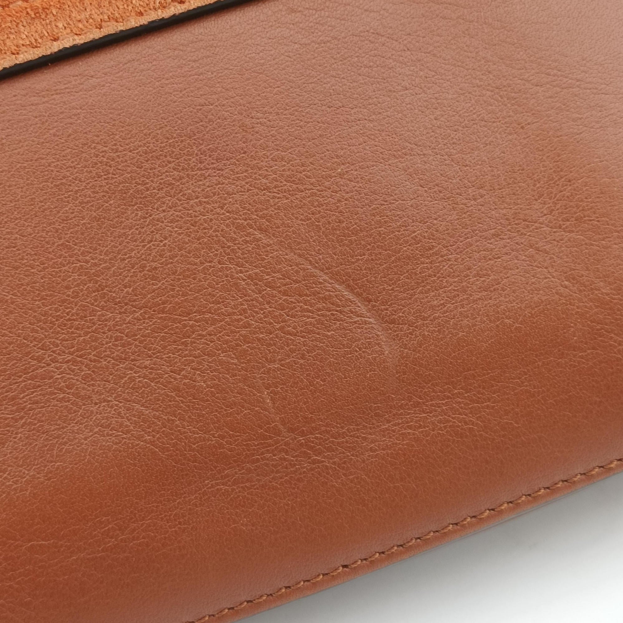 Pre-owned Chloe FAYE Brown Suede × leather  shoulderbag | stylenewstar