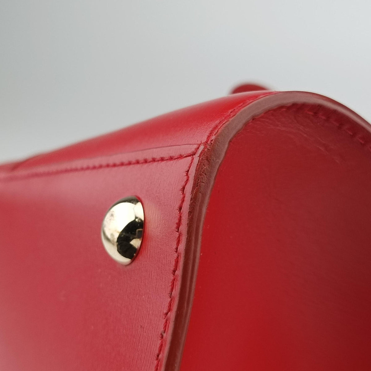 Pre-owned Delvaux Brillon MM Red leather  shoulderbag | stylenewstar