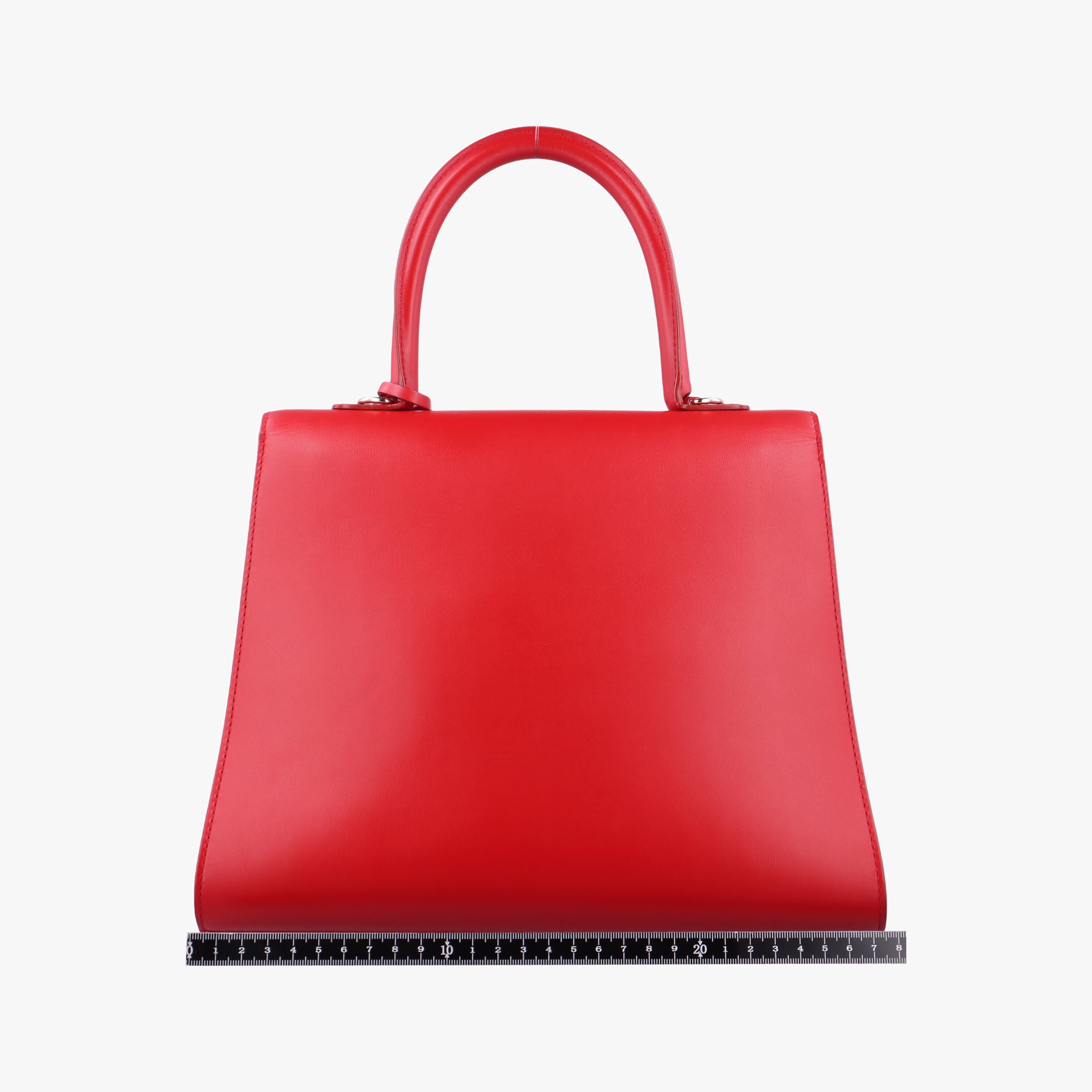 Pre-owned Delvaux Brillon MM Red leather  shoulderbag | stylenewstar
