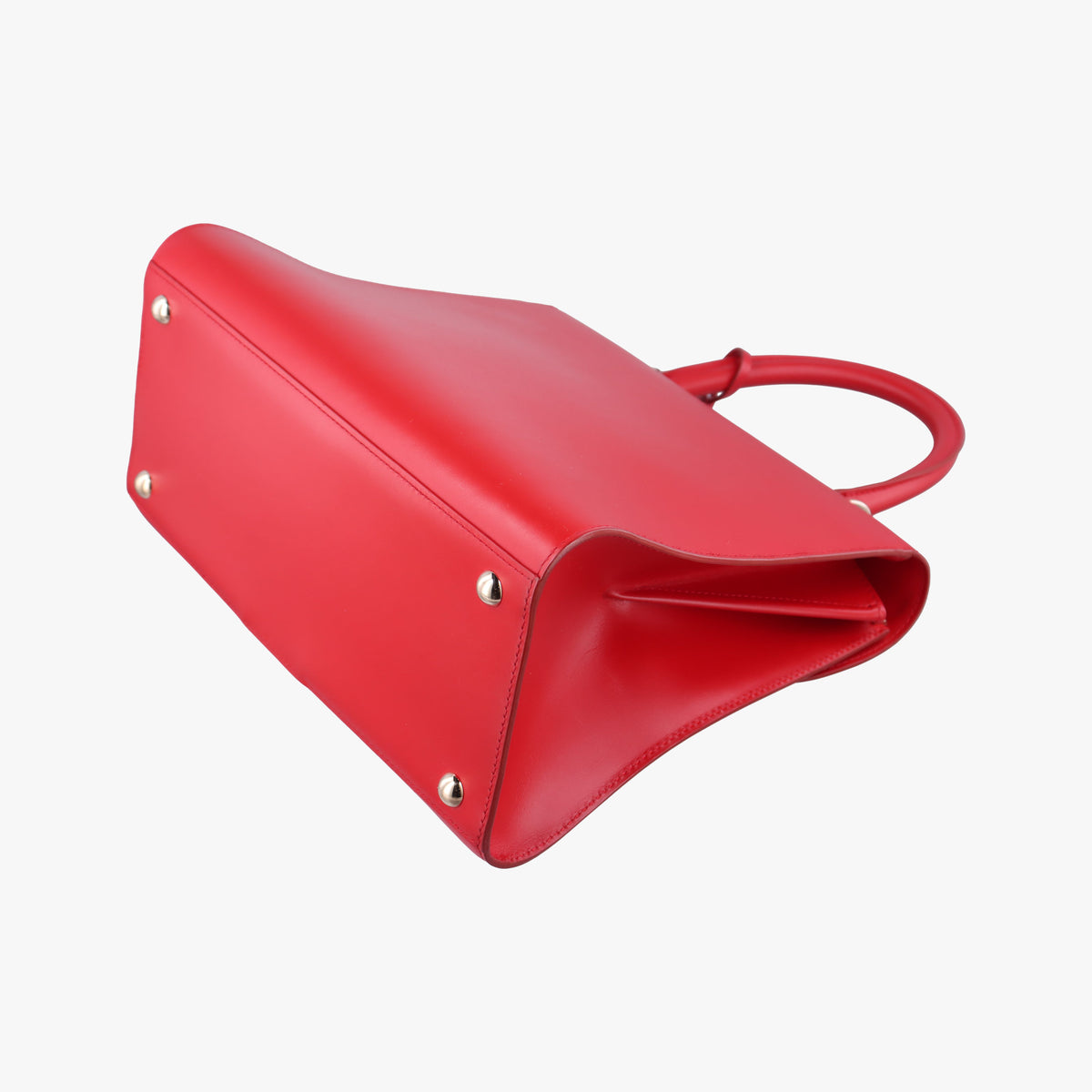 Pre-owned Delvaux Brillon MM Red leather  shoulderbag | stylenewstar
