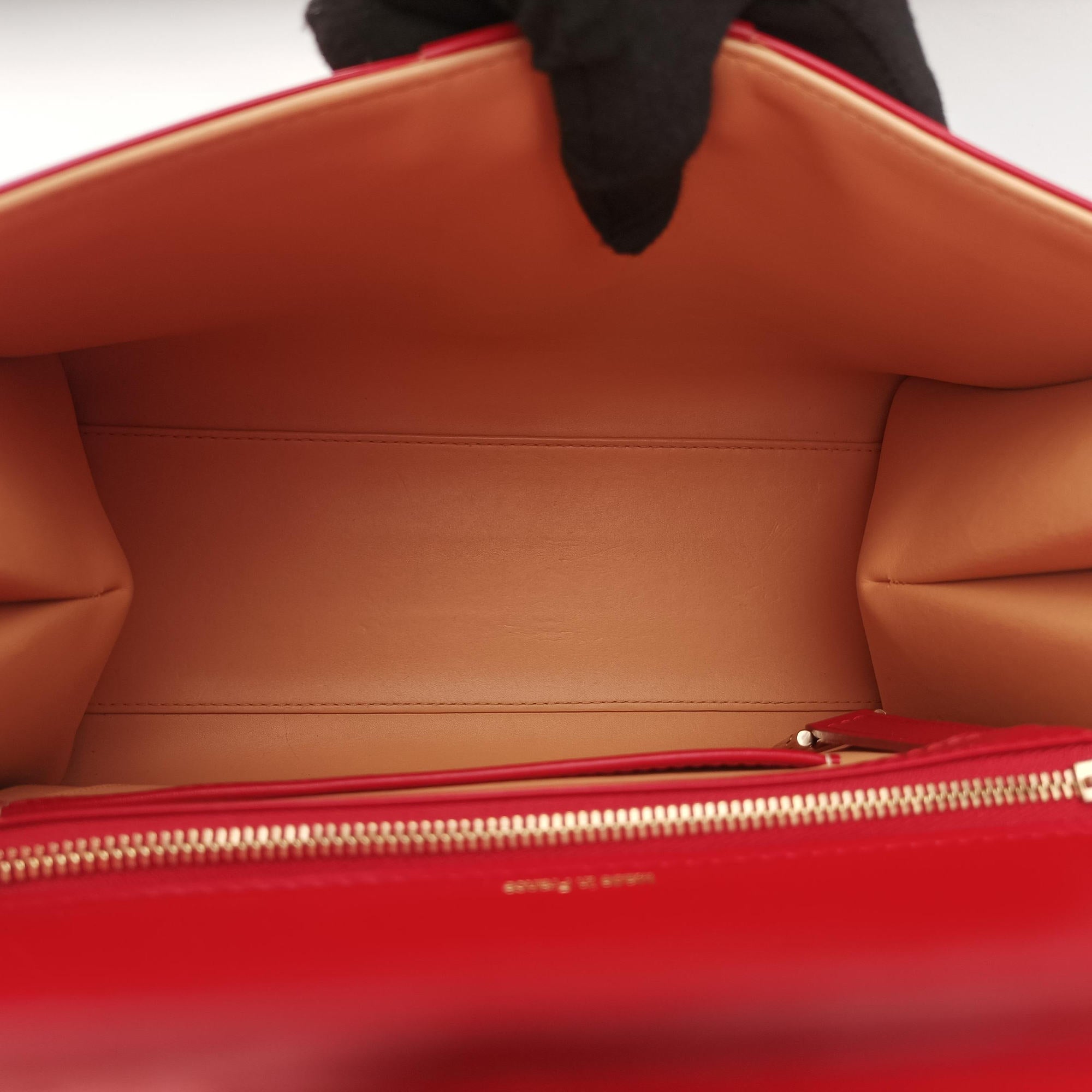 Pre-owned Delvaux Brillon MM Red leather  shoulderbag | stylenewstar