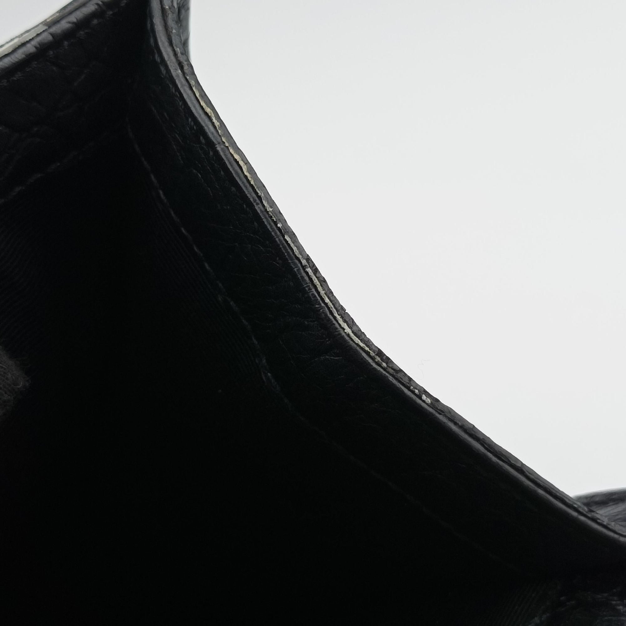 Pre-owned Yves Saint Laurent KATE Black Leather 446752 shoulderbag | stylenewstar