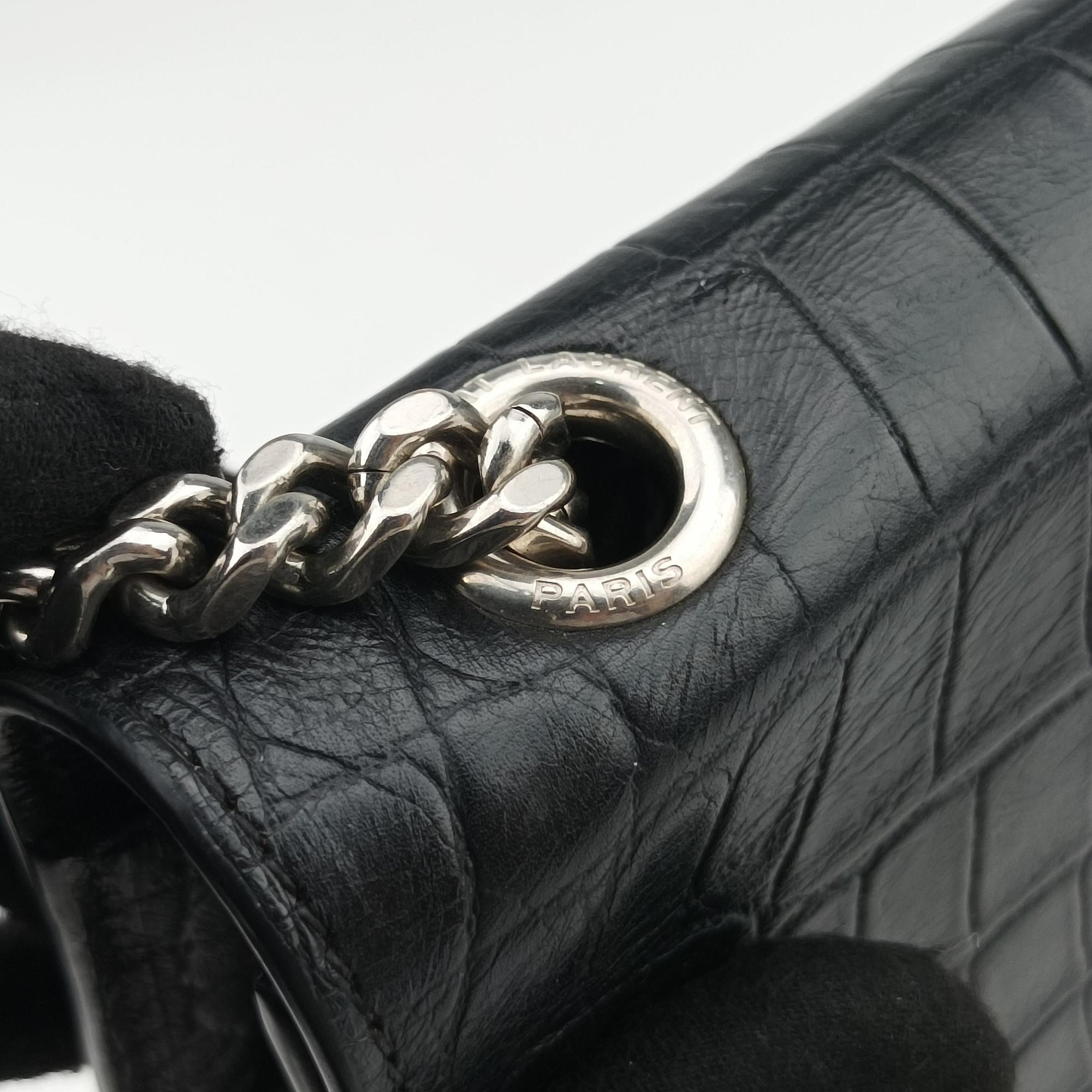 Pre-owned Yves Saint Laurent KATE Black Leather 446752 shoulderbag | stylenewstar