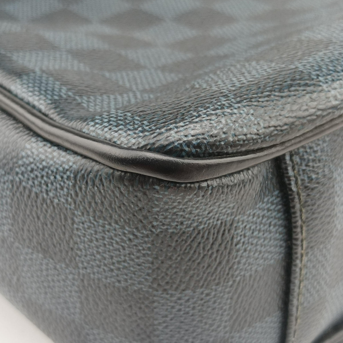 Pre-owned Louis Vuitton Porte-Documents Business Cobalt×Noir Damier canvas N41347 handbag | stylenewstar