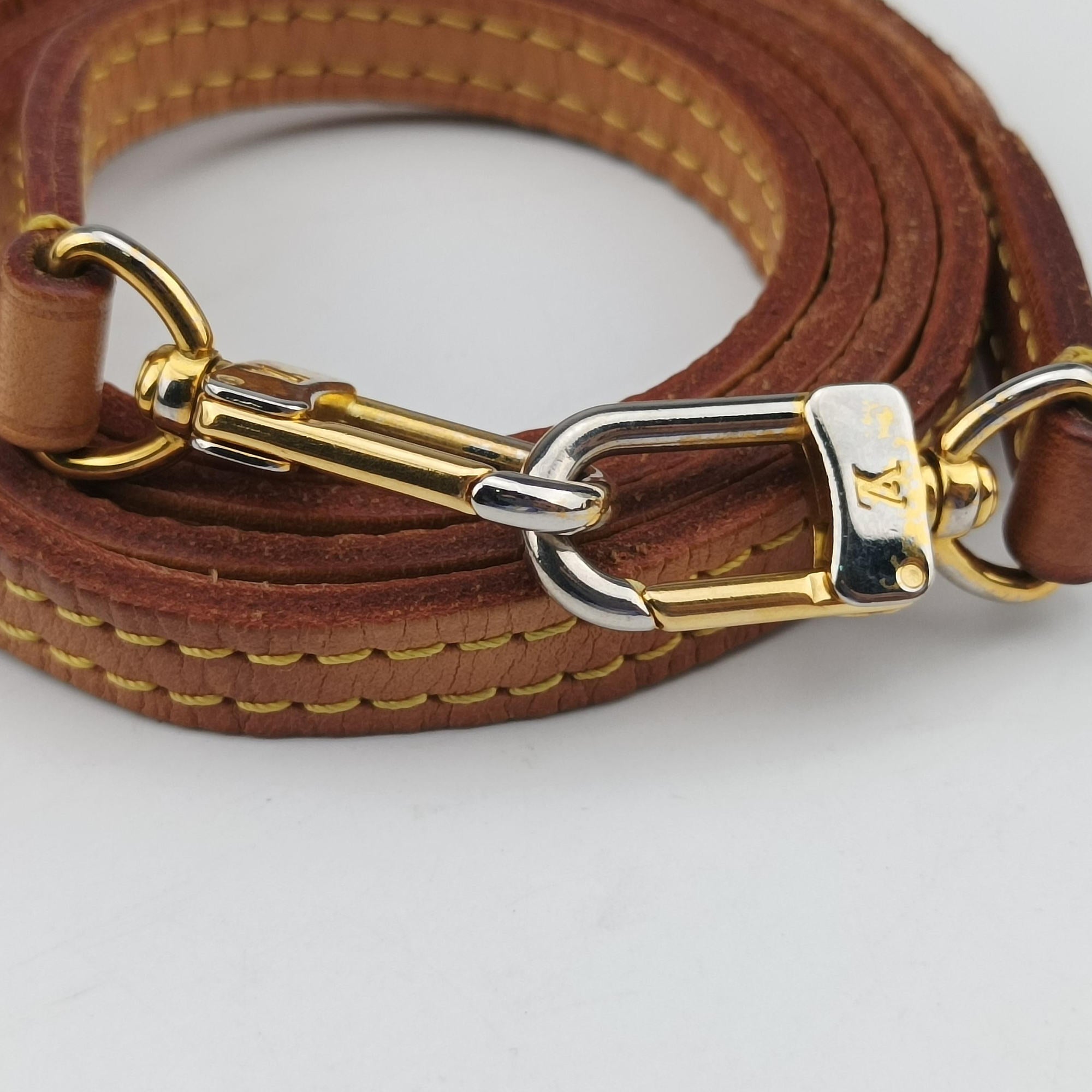 Pre-owned Louis Vuitton PALLAS Clutch brown×CERISE Monogram Canvas×calf leather M41638 shoulderbag | stylenewstar