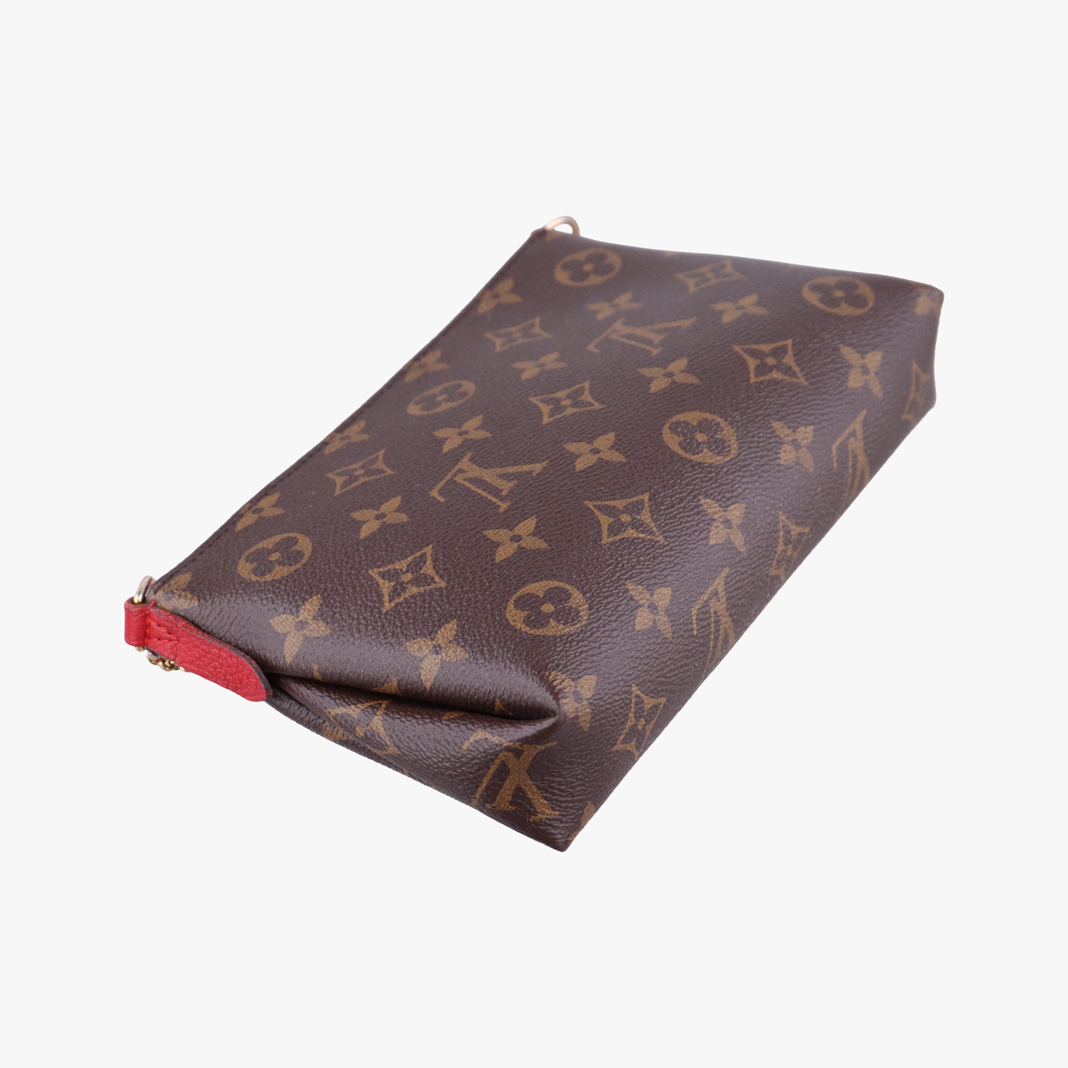 Pre-owned Louis Vuitton PALLAS Clutch brown×CERISE Monogram Canvas×calf leather M41638 shoulderbag | stylenewstar