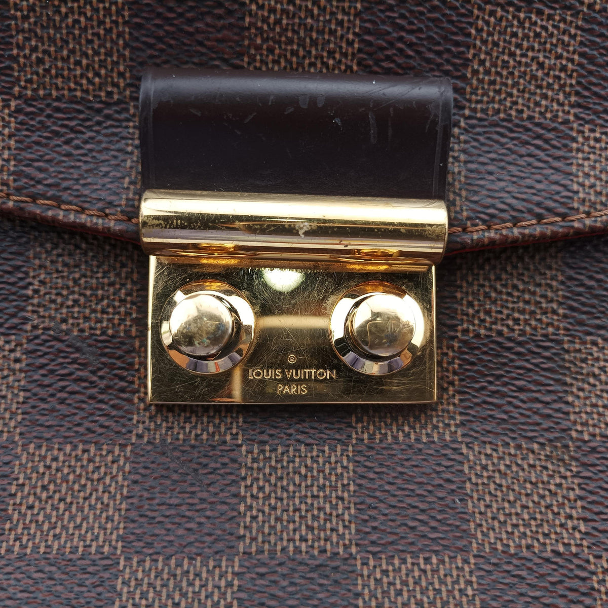 Pre-owned Louis Vuitton Croisette Ebene Monogram Canvas N53000 shoulderbag | stylenewstar