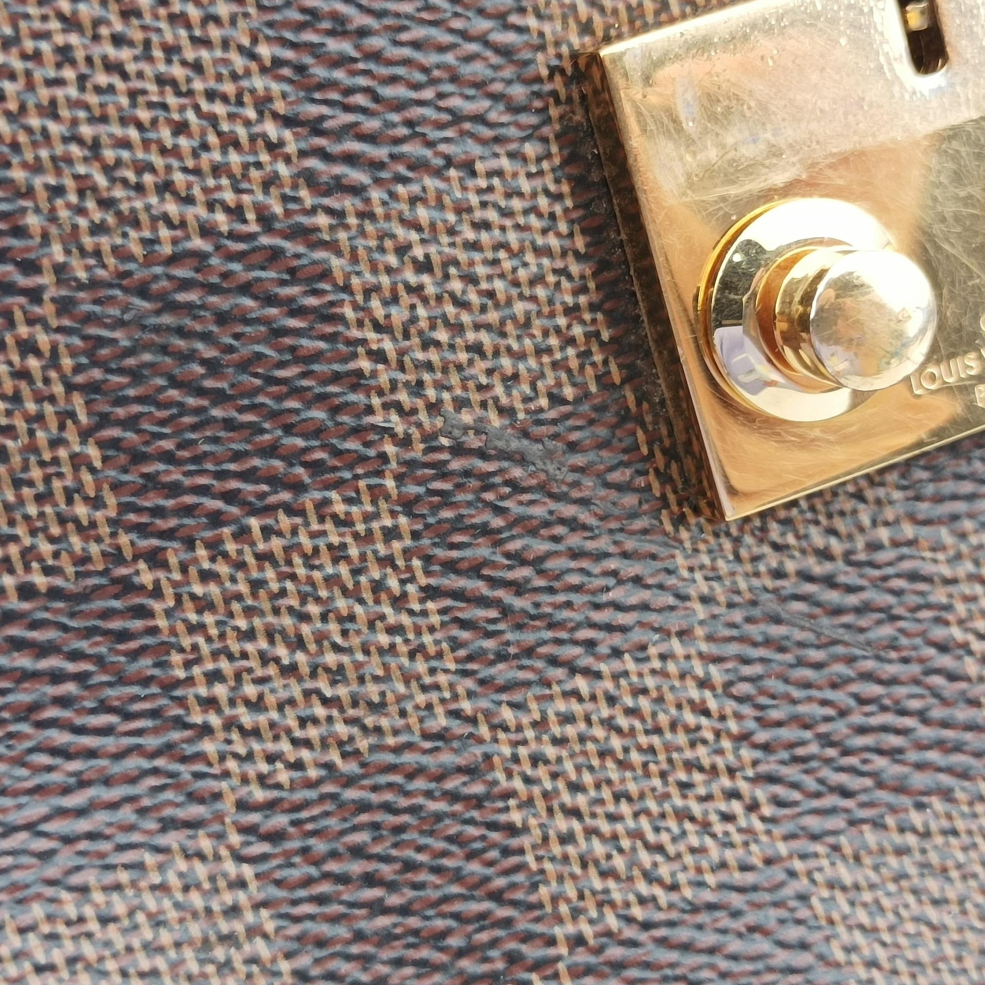 Pre-owned Louis Vuitton Croisette Ebene Monogram Canvas N53000 shoulderbag | stylenewstar
