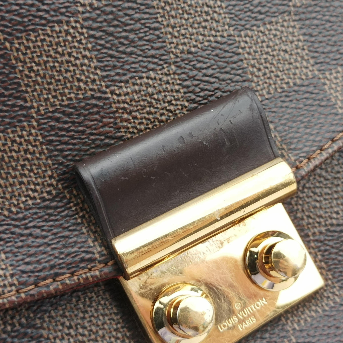 Pre-owned Louis Vuitton Croisette Ebene Monogram Canvas N53000 shoulderbag | stylenewstar