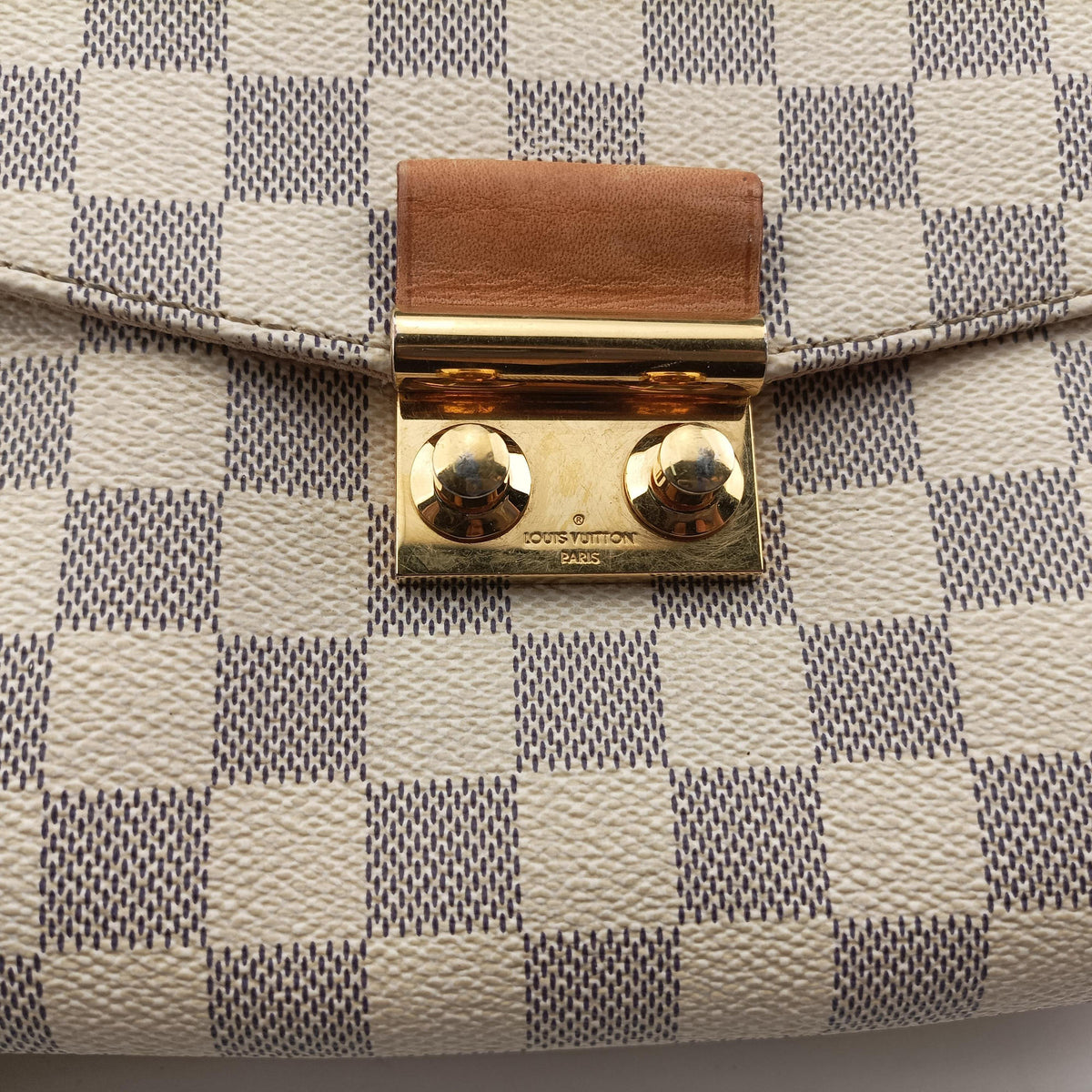 Pre-owned Louis Vuitton CROISETTE Azur Damier Canvas N41581 shoulderbag | stylenewstar