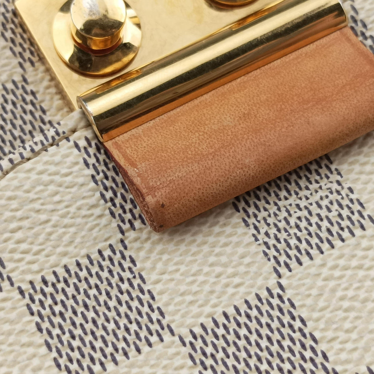 Pre-owned Louis Vuitton CROISETTE Azur Damier Canvas N41581 shoulderbag | stylenewstar